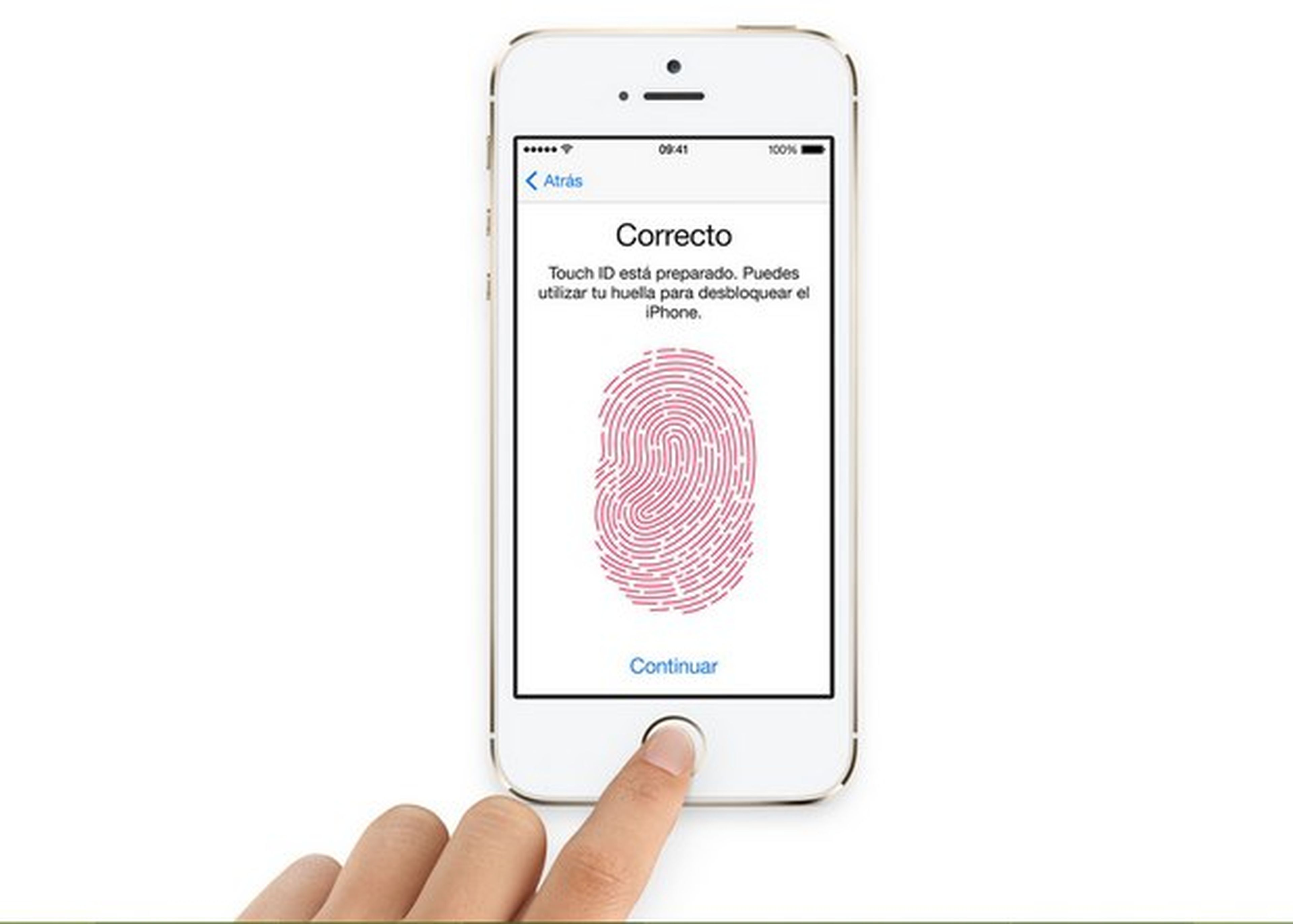 Contraseñas biométricas. Lector de huellas de Apple