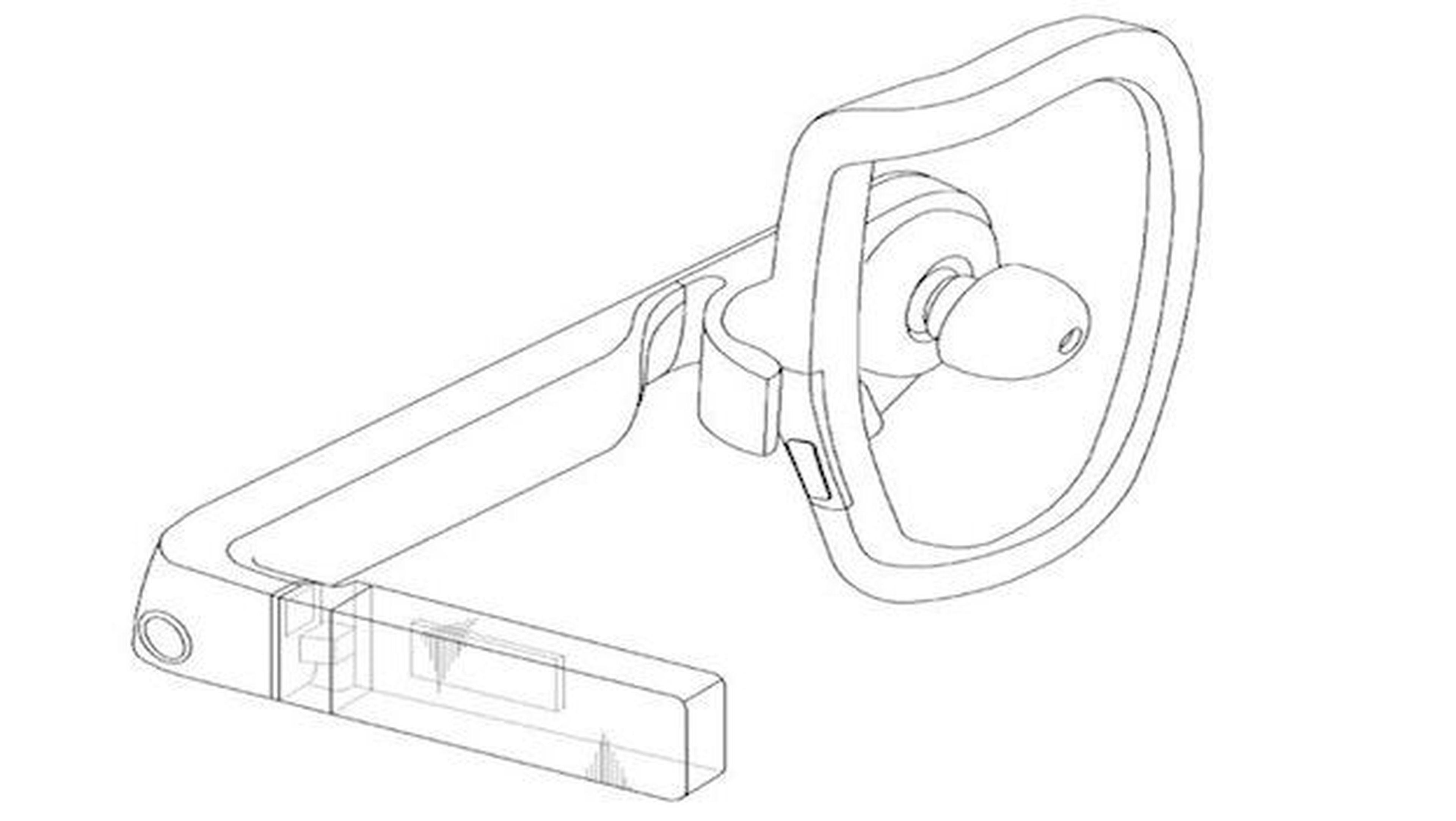 El auricular incluye una pantalla similar a la de Google Glass