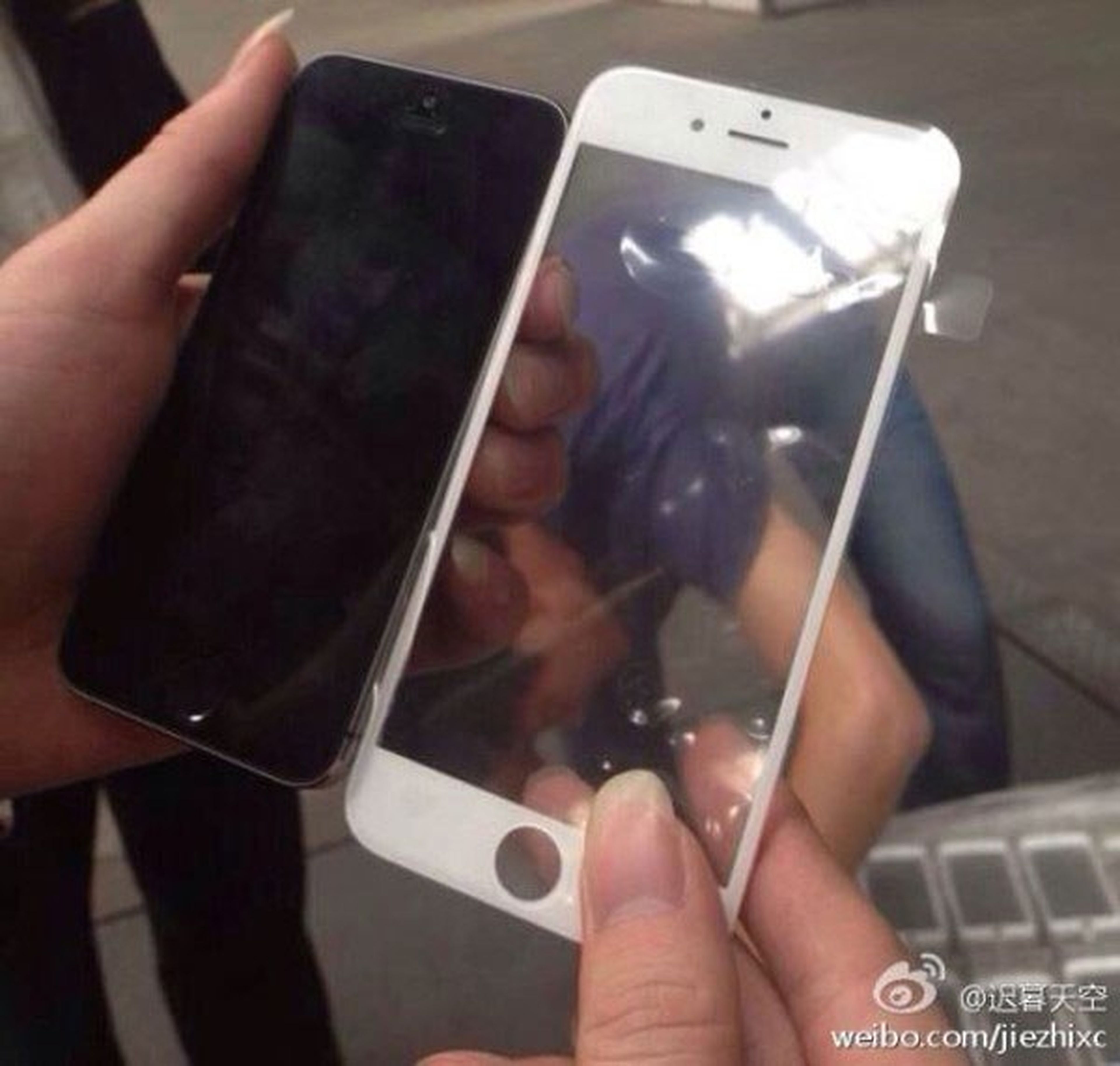panel frontal del iPhone 6