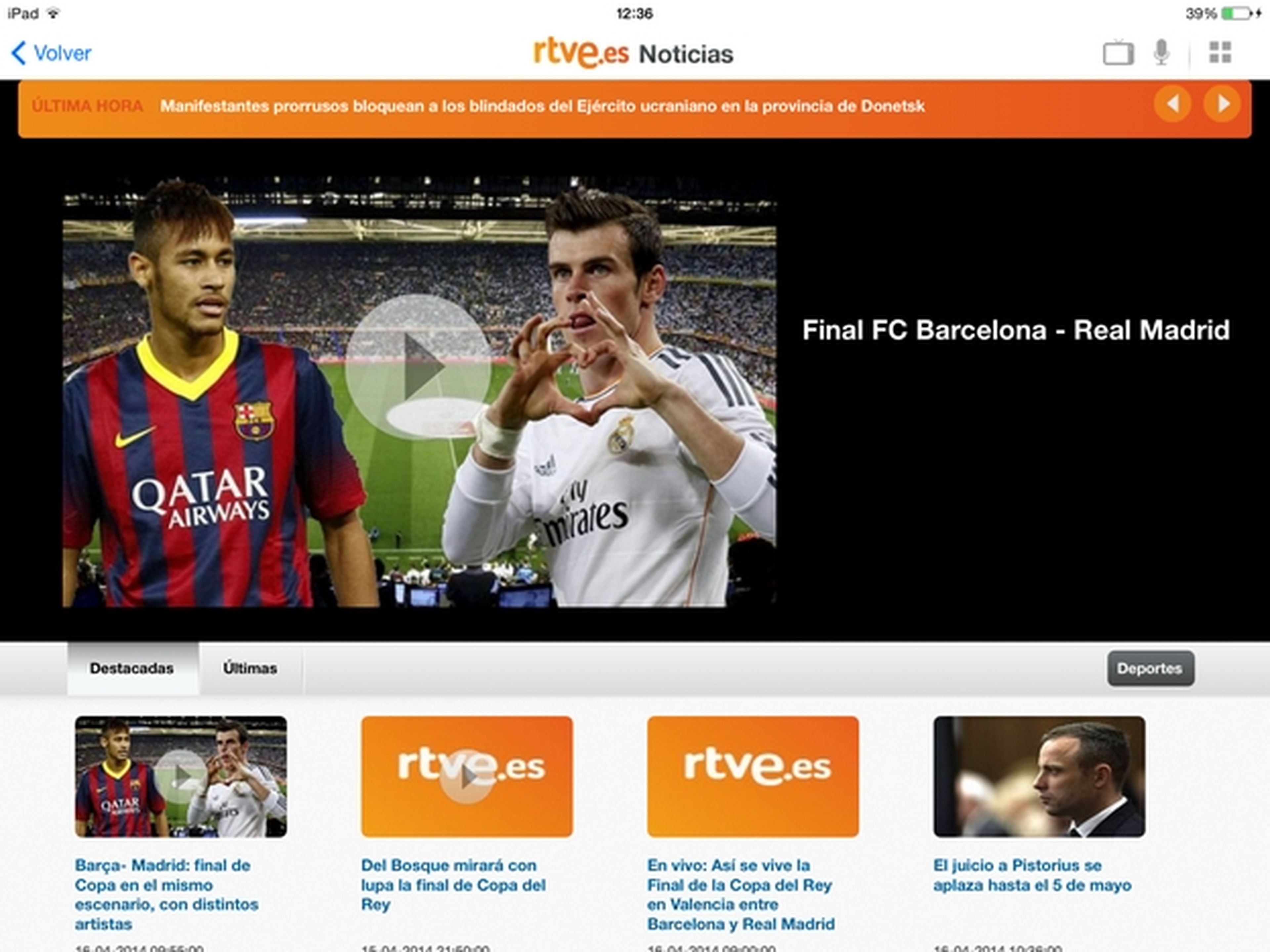 Final Copa del Rey Barcelona Madrid RTVE