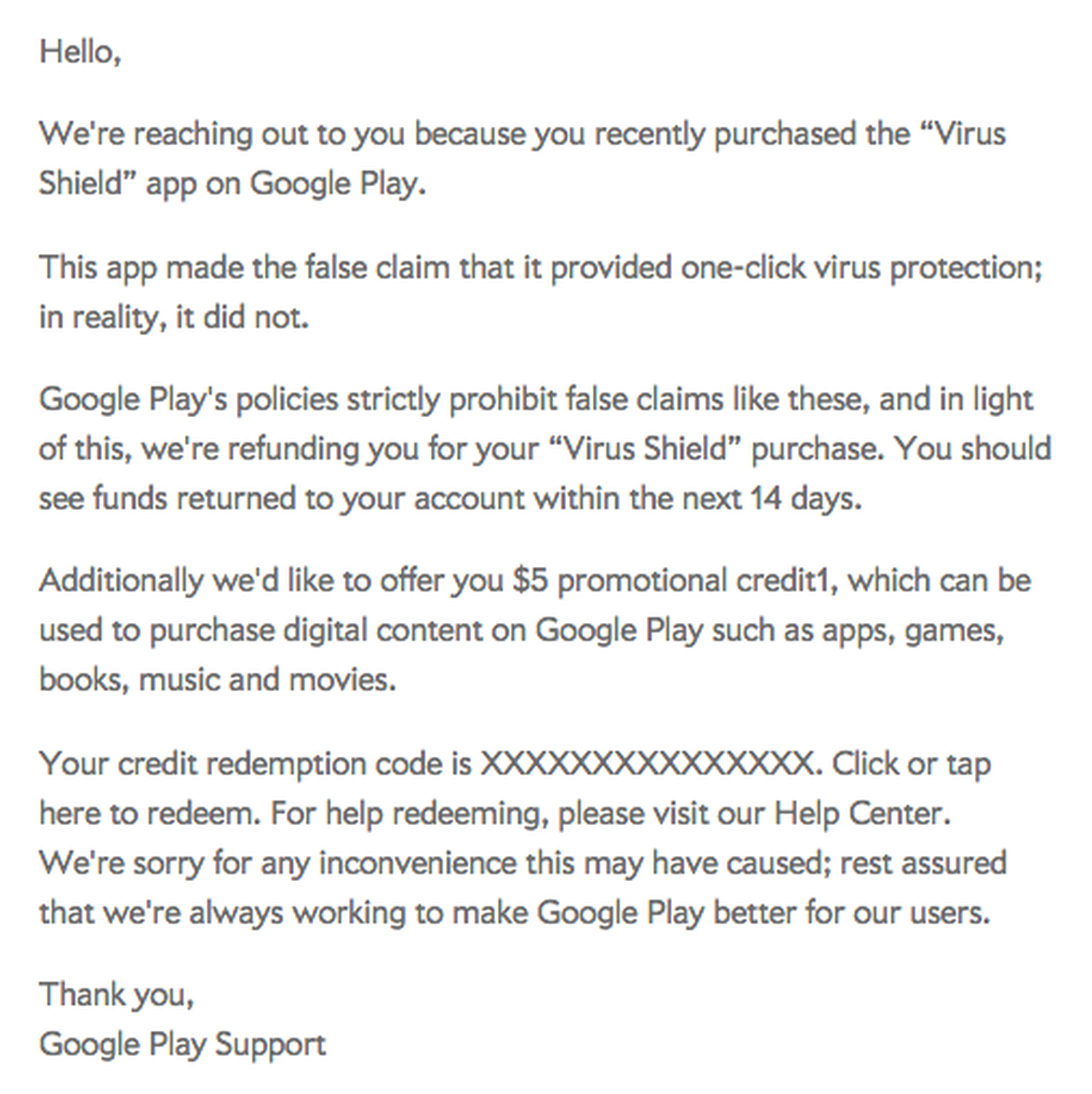 Google devuelve dinero a usuarios que compraron Virus Shield