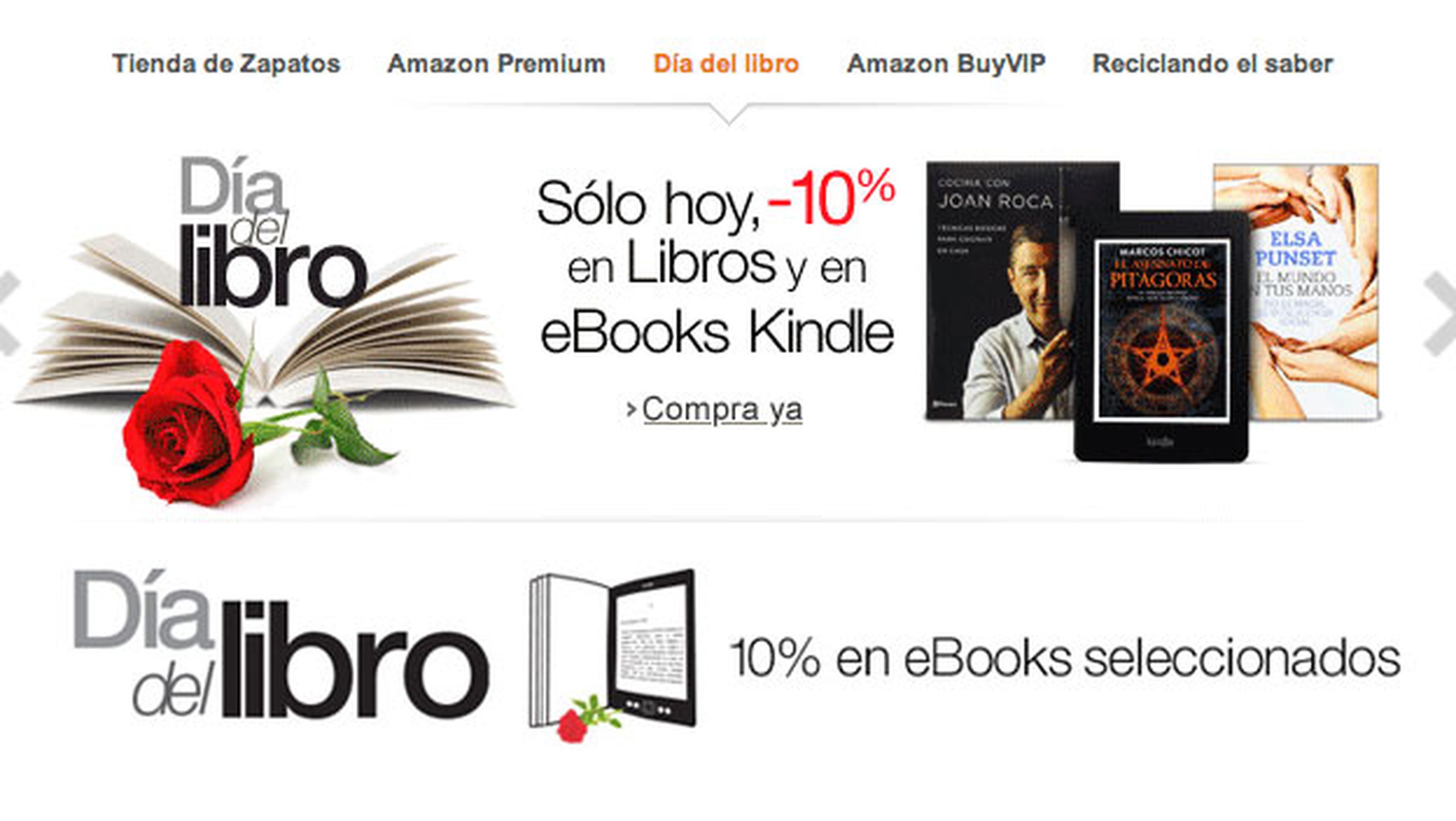 Ofertas del Día del Libro en Amazon