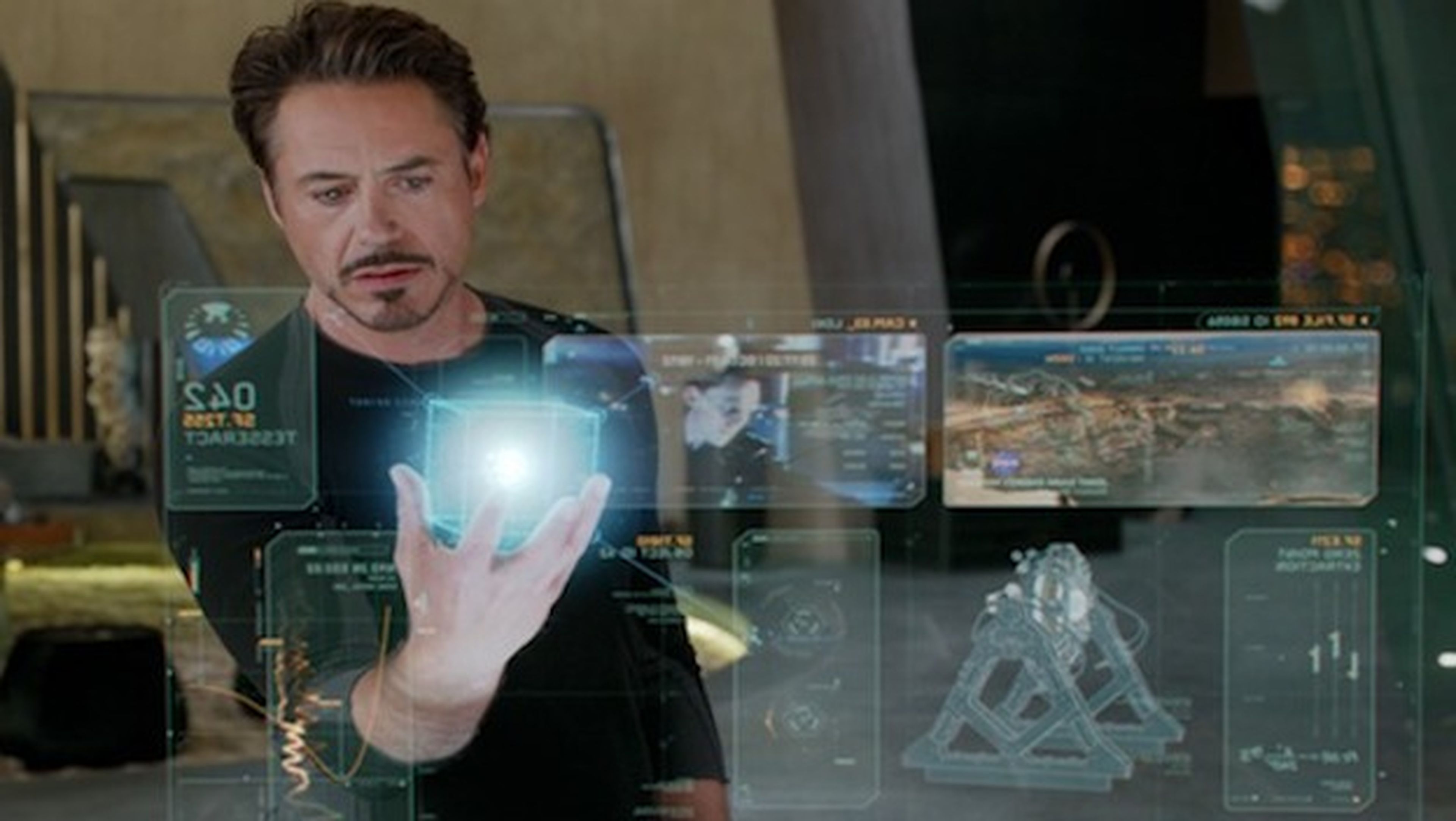 Holograma 3D interactivo de Tony Stark
