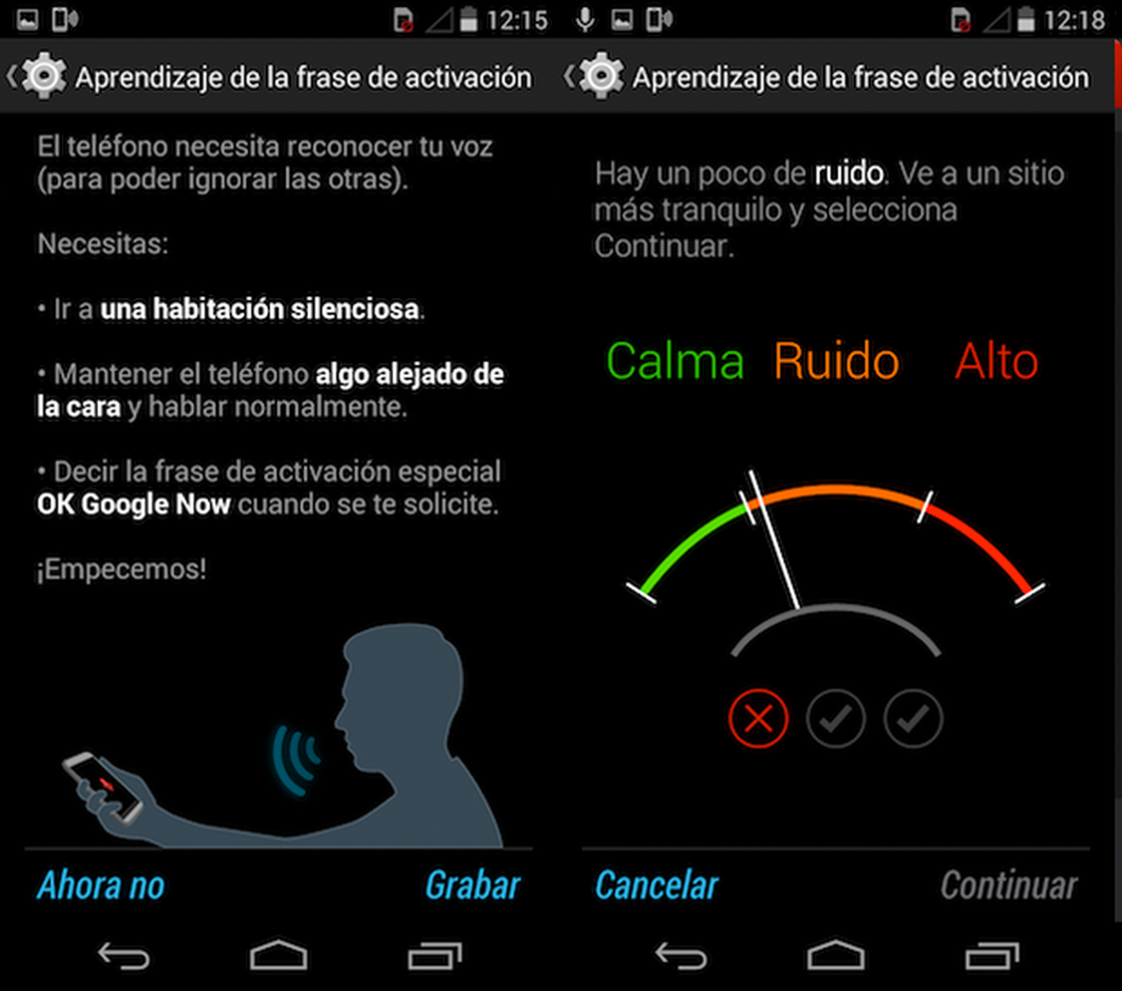 Asistente voz Android