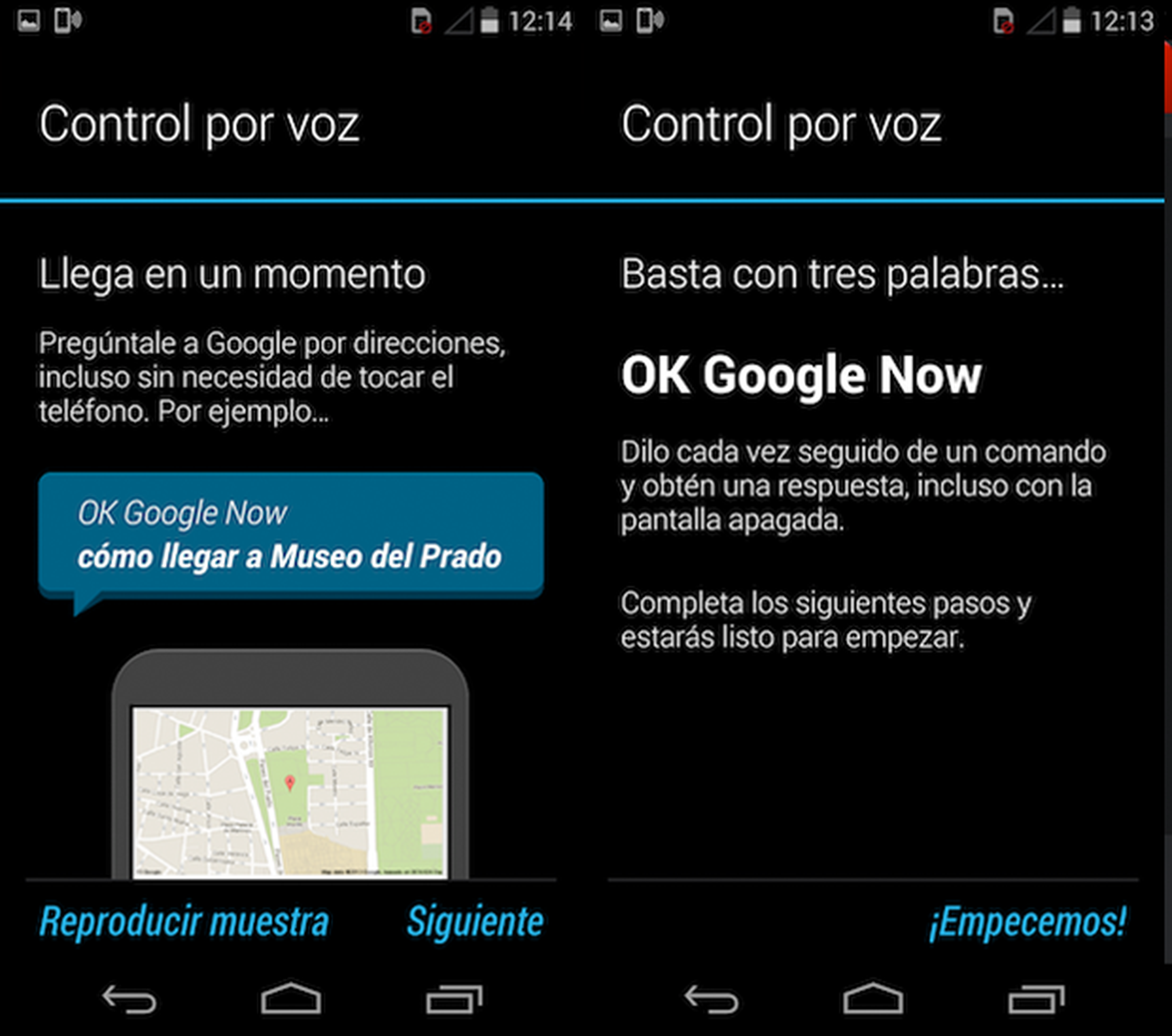 Asistente de voz Android