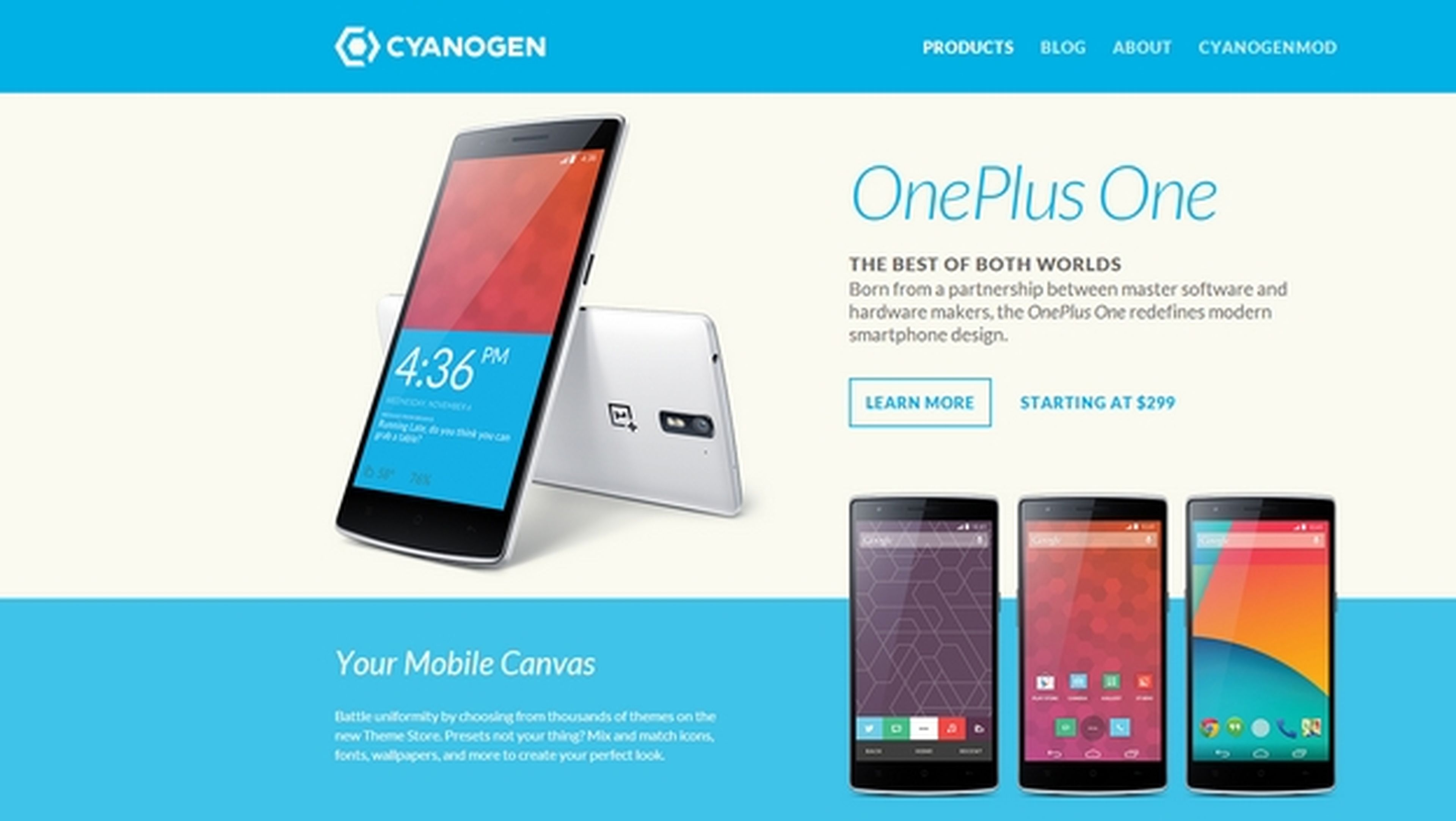 Cyanogen estrena web para CyanogenMod y OnePlus One