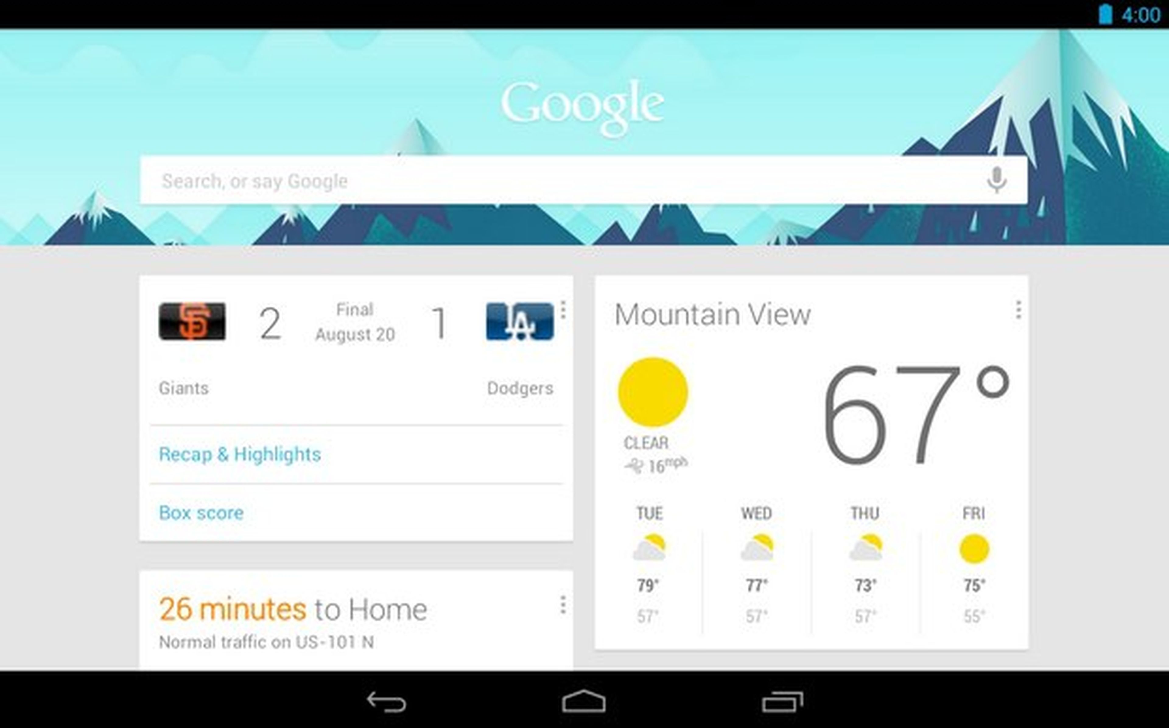 Novedades de Google Now y Google Drive