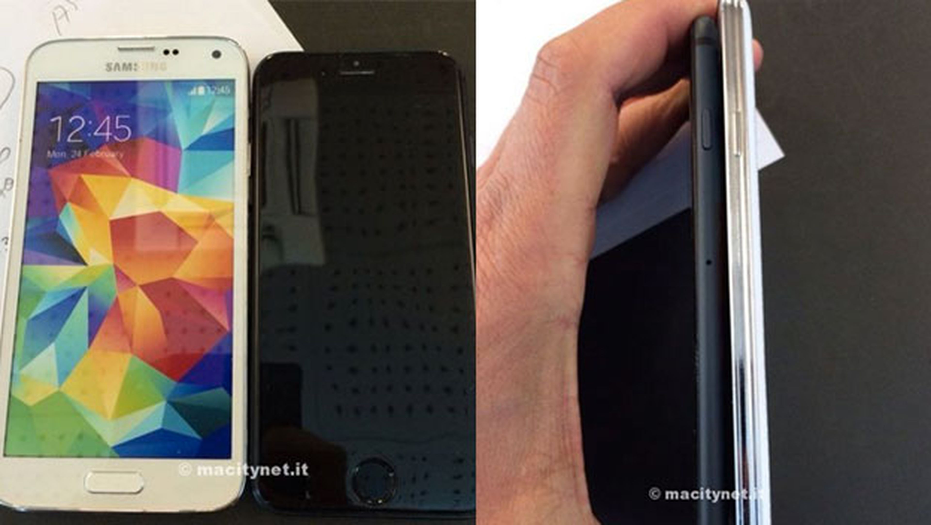 iPhone 6 y Samsung Galaxy S5