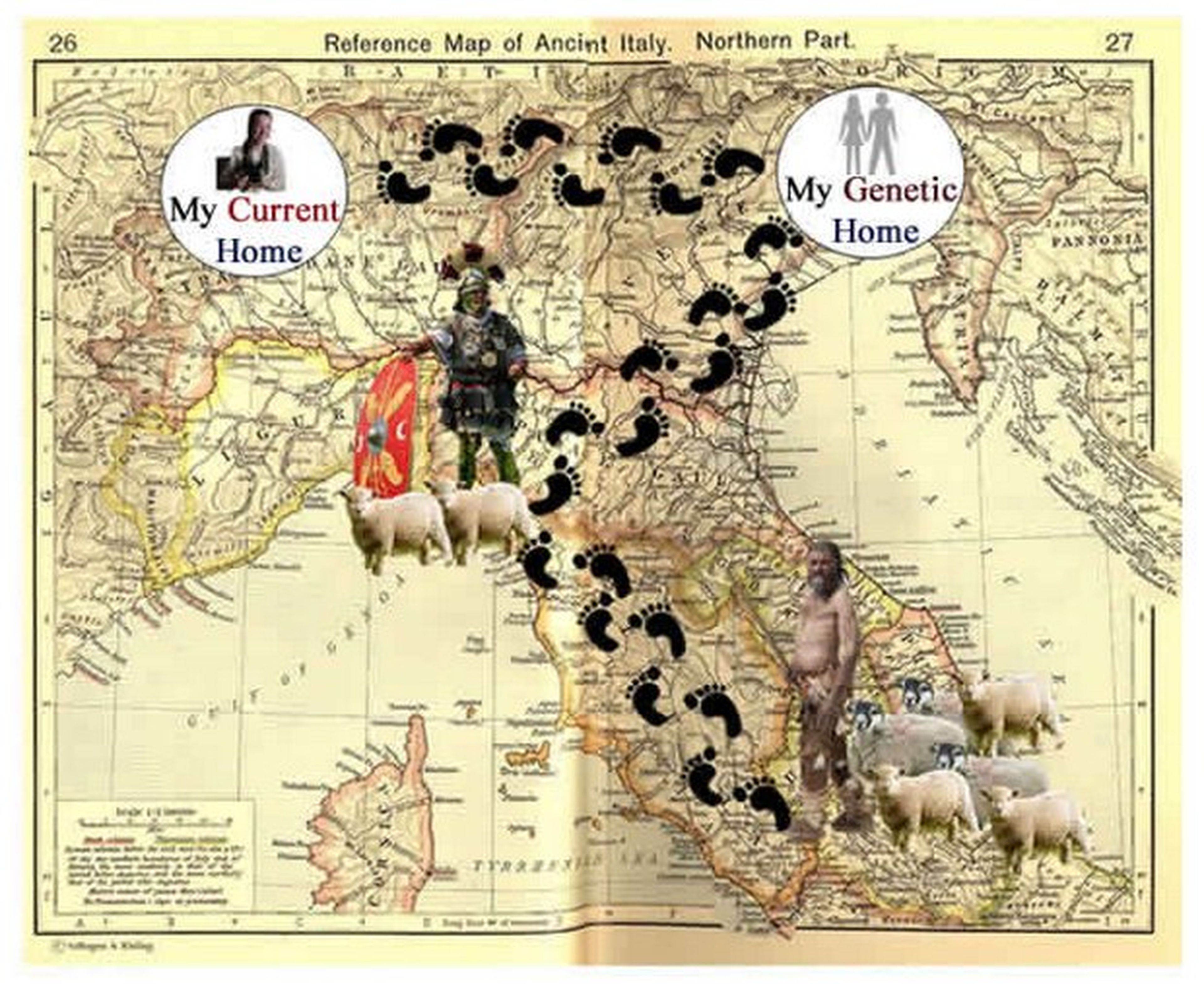 Ubicación de ancestro con análiisis de ADN