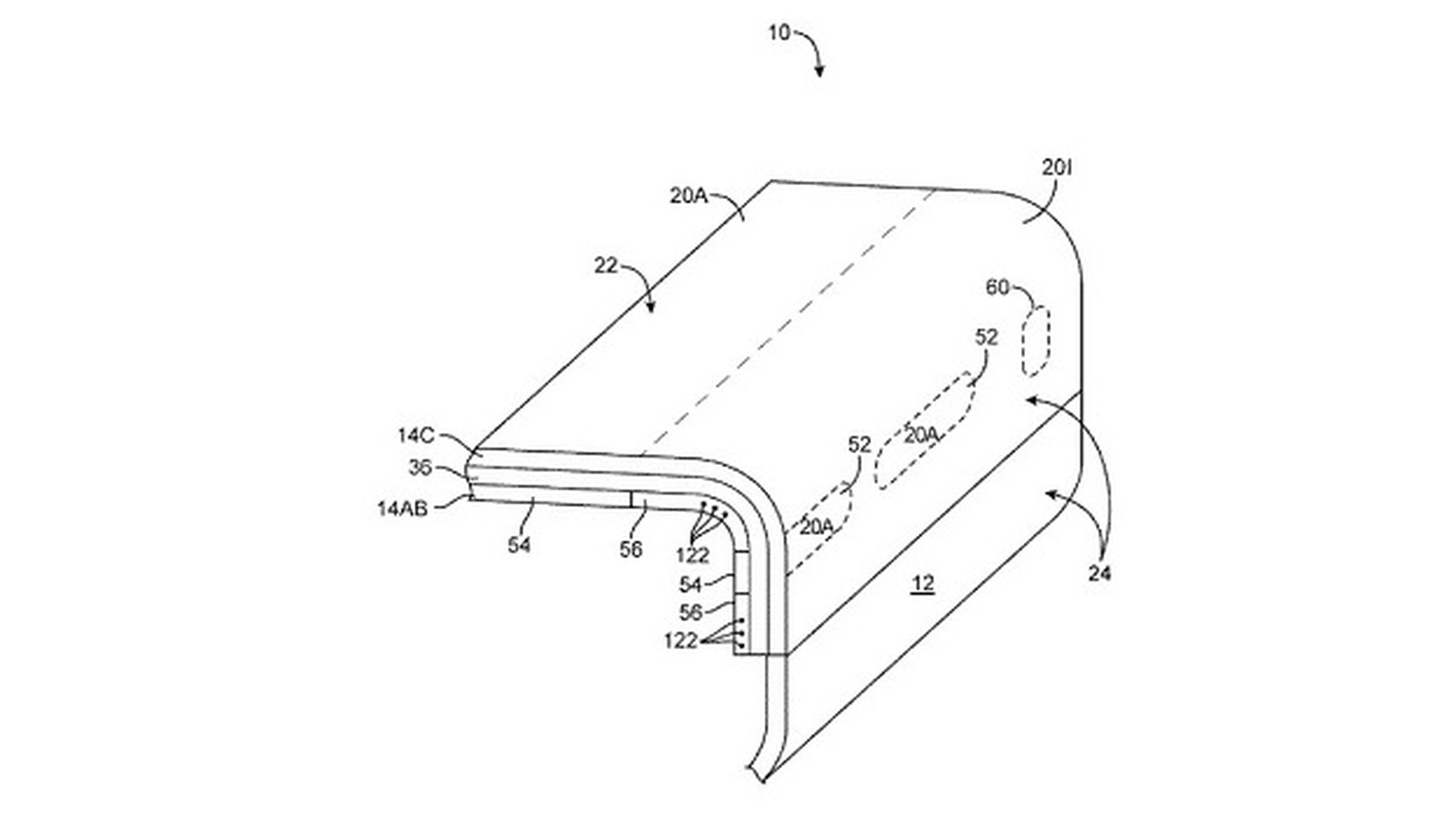 Patente Apple pantalla lateral interactiva