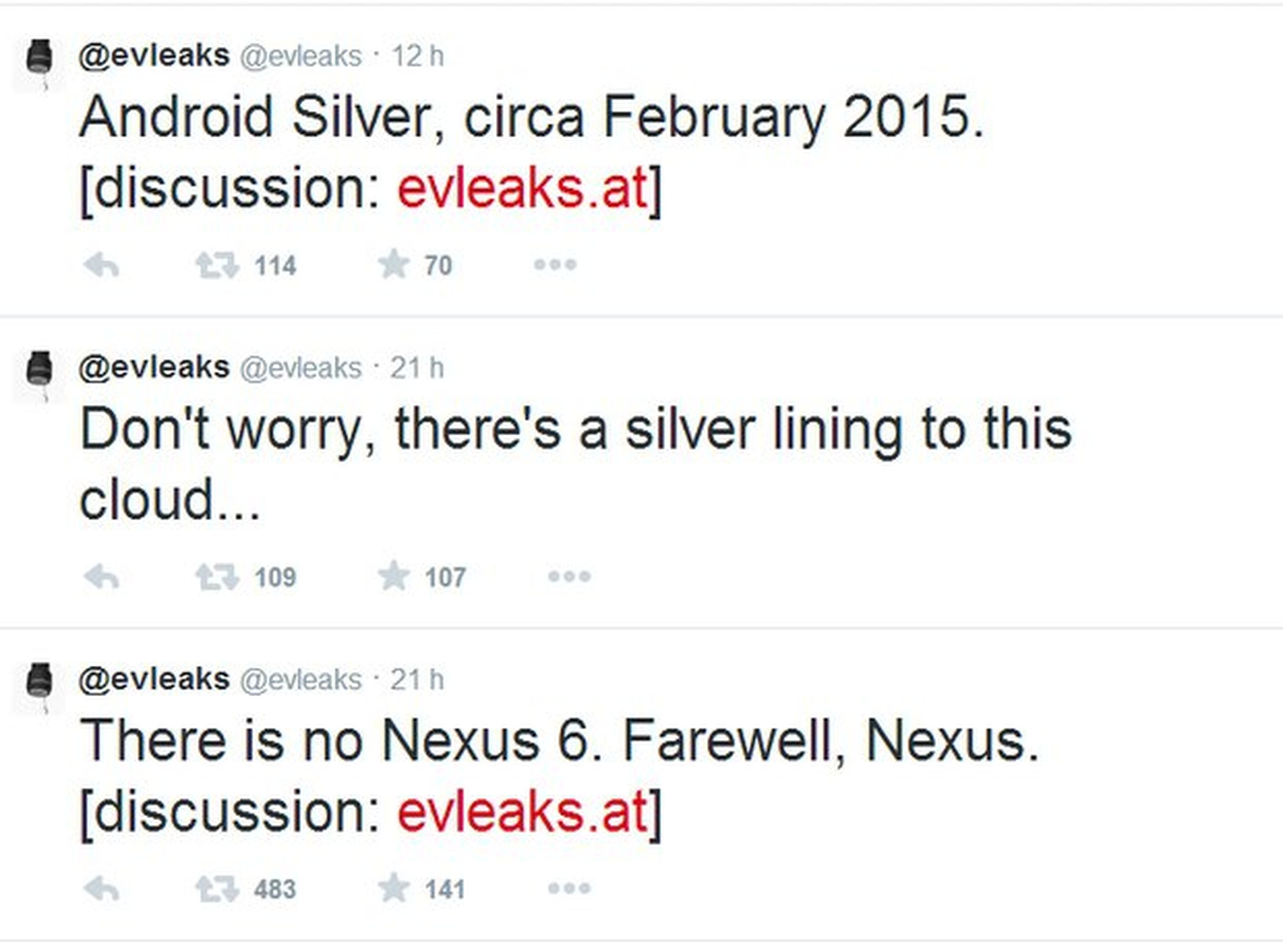 Adiós a Nexus de Google, hola Android Silver