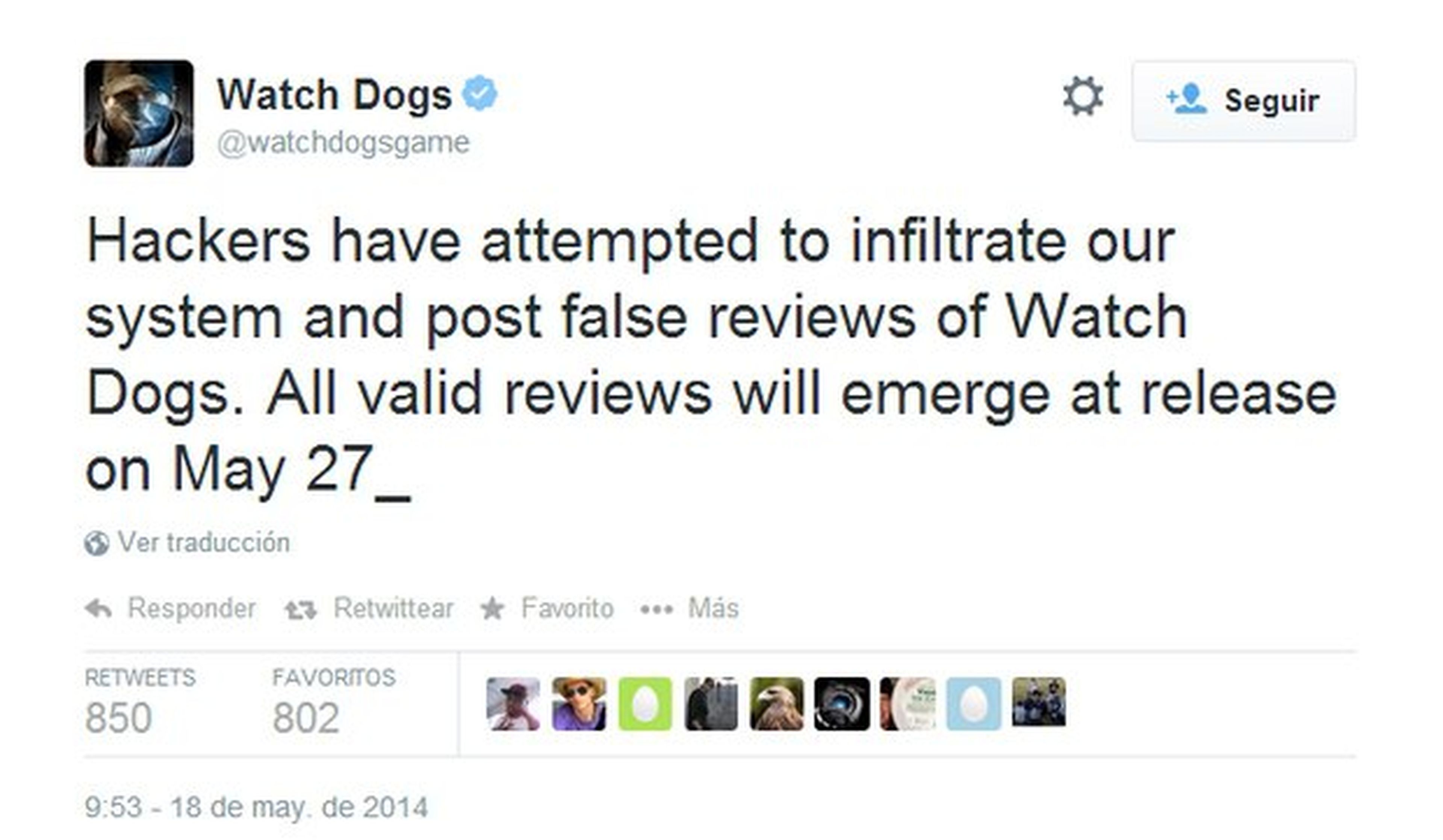Hackean Twitter Watch_Dogs