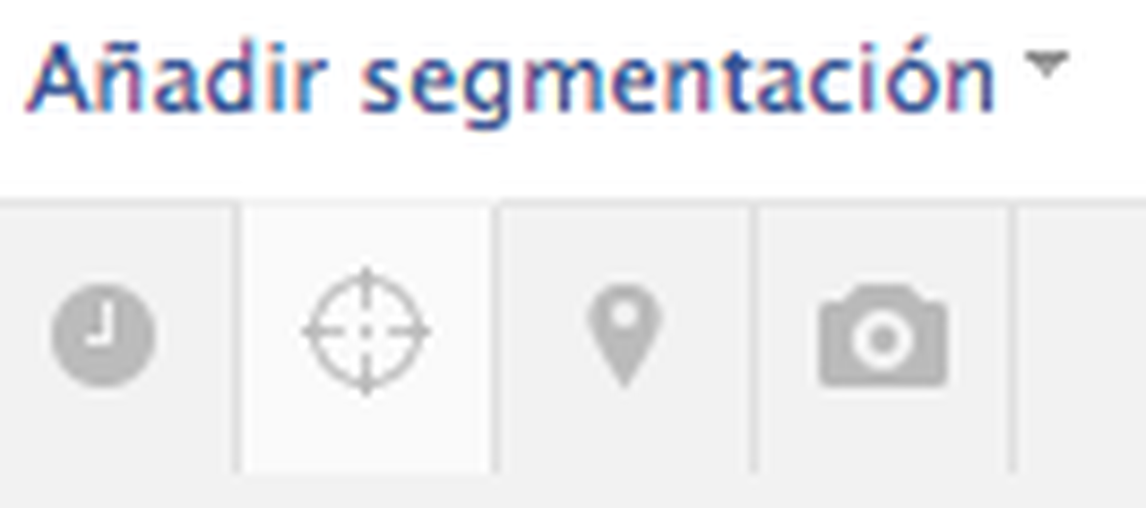 Añadir segmentación en Facebook
