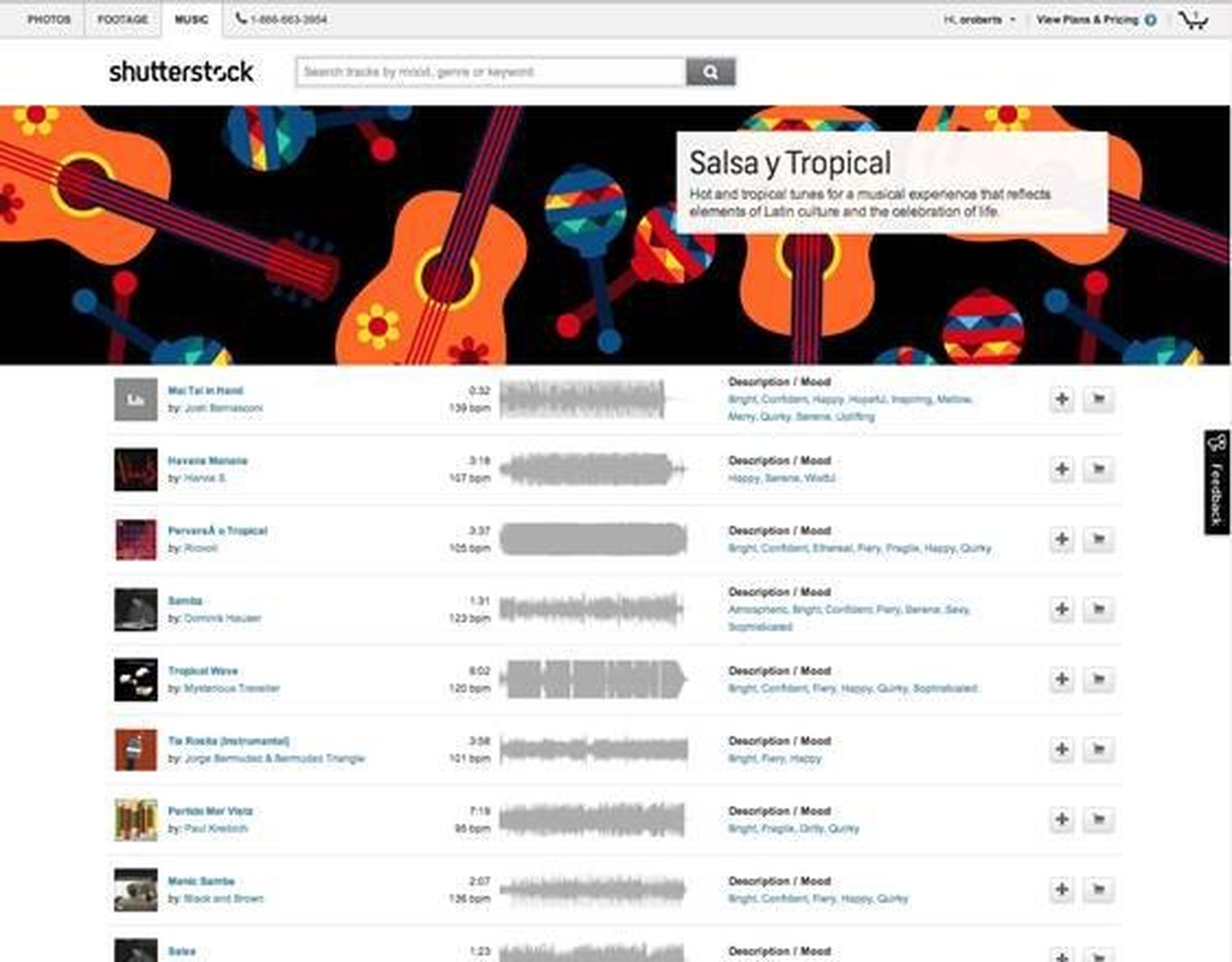 Shutterstock te permitirá escuchar las canciones antes de comprarlas
