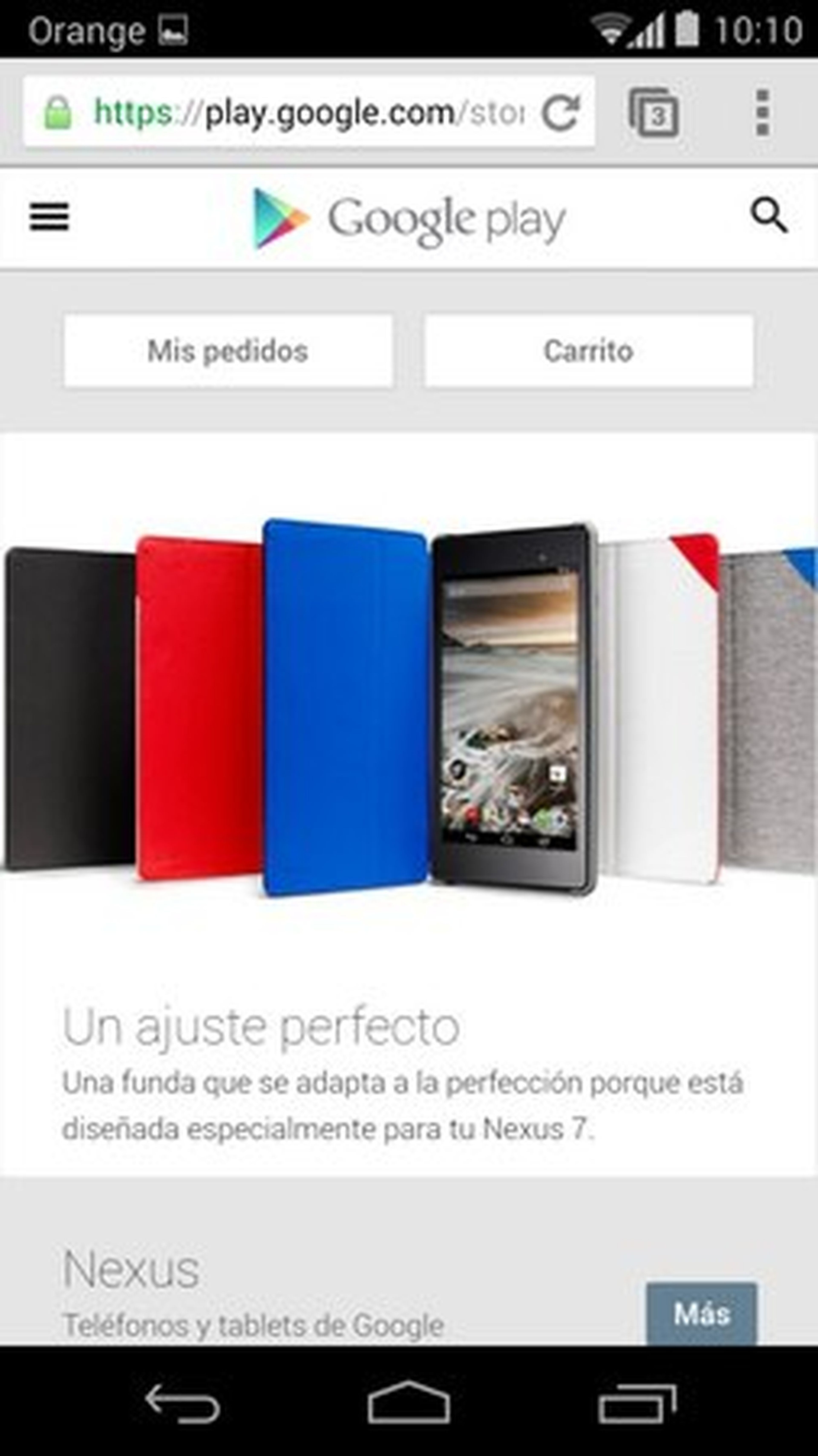 Web Móvil Google Play