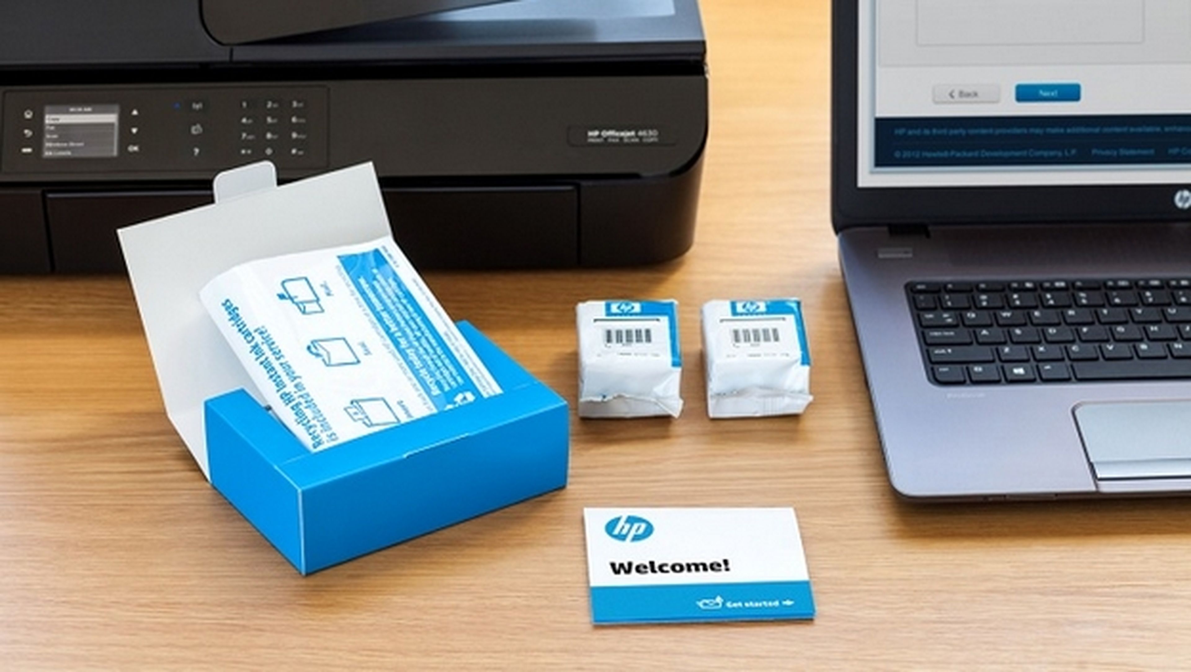 Con HP Instant Ink, tu impresora se conectará online y pedirá tinta automáticamente cuando se esté acabando, para que nunca te quedes sin ella.