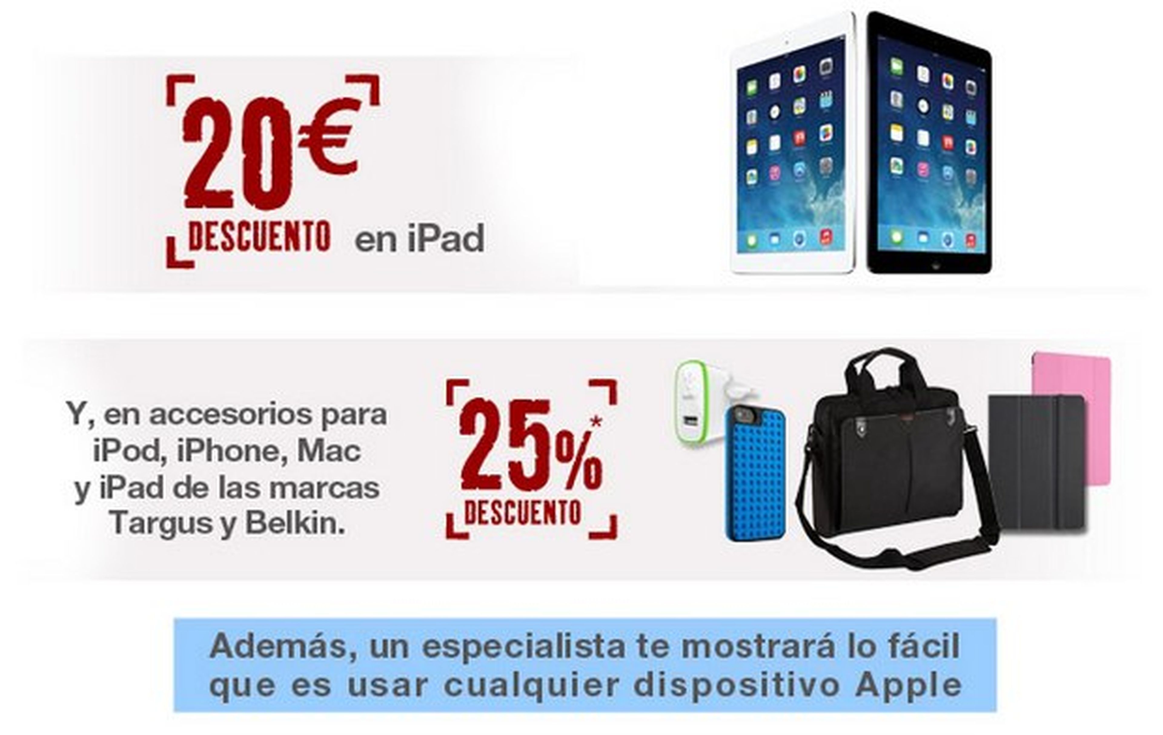 Promoción Apple en tiendas FNAC