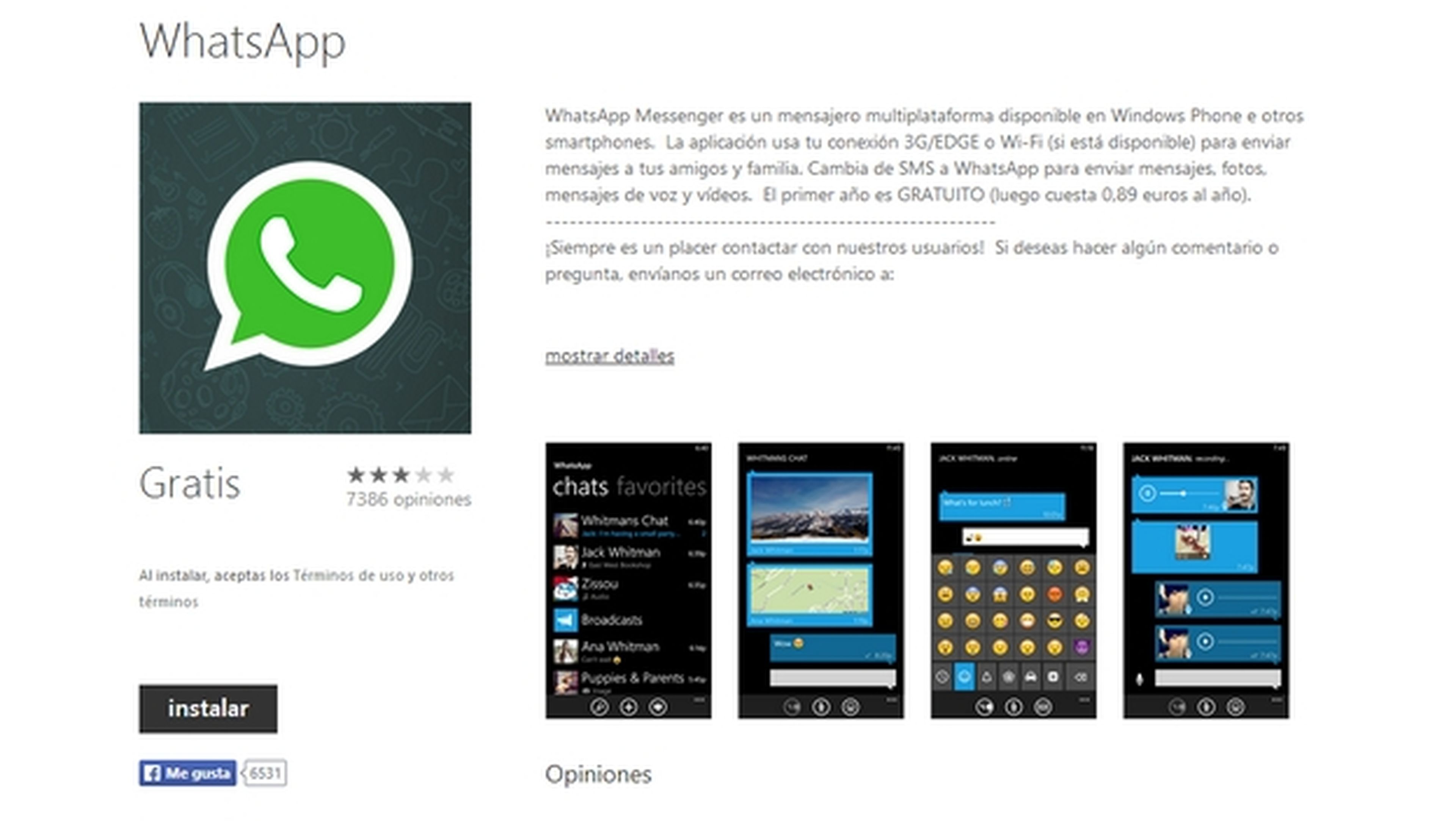 WhatsApp retorna a Windows Phone 8, con nuevas funciones