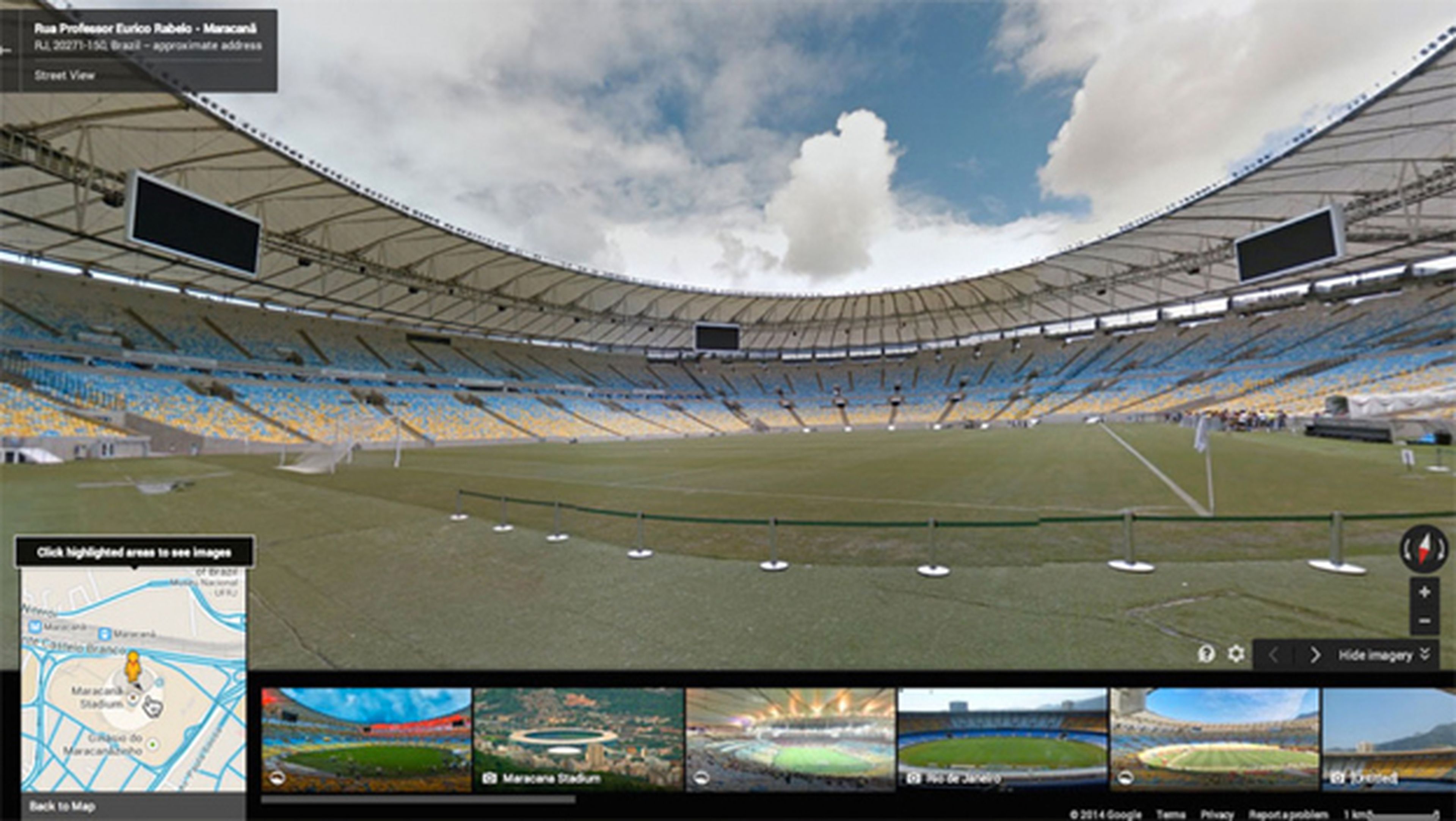Google Maps te mete en los estadios del Mundial