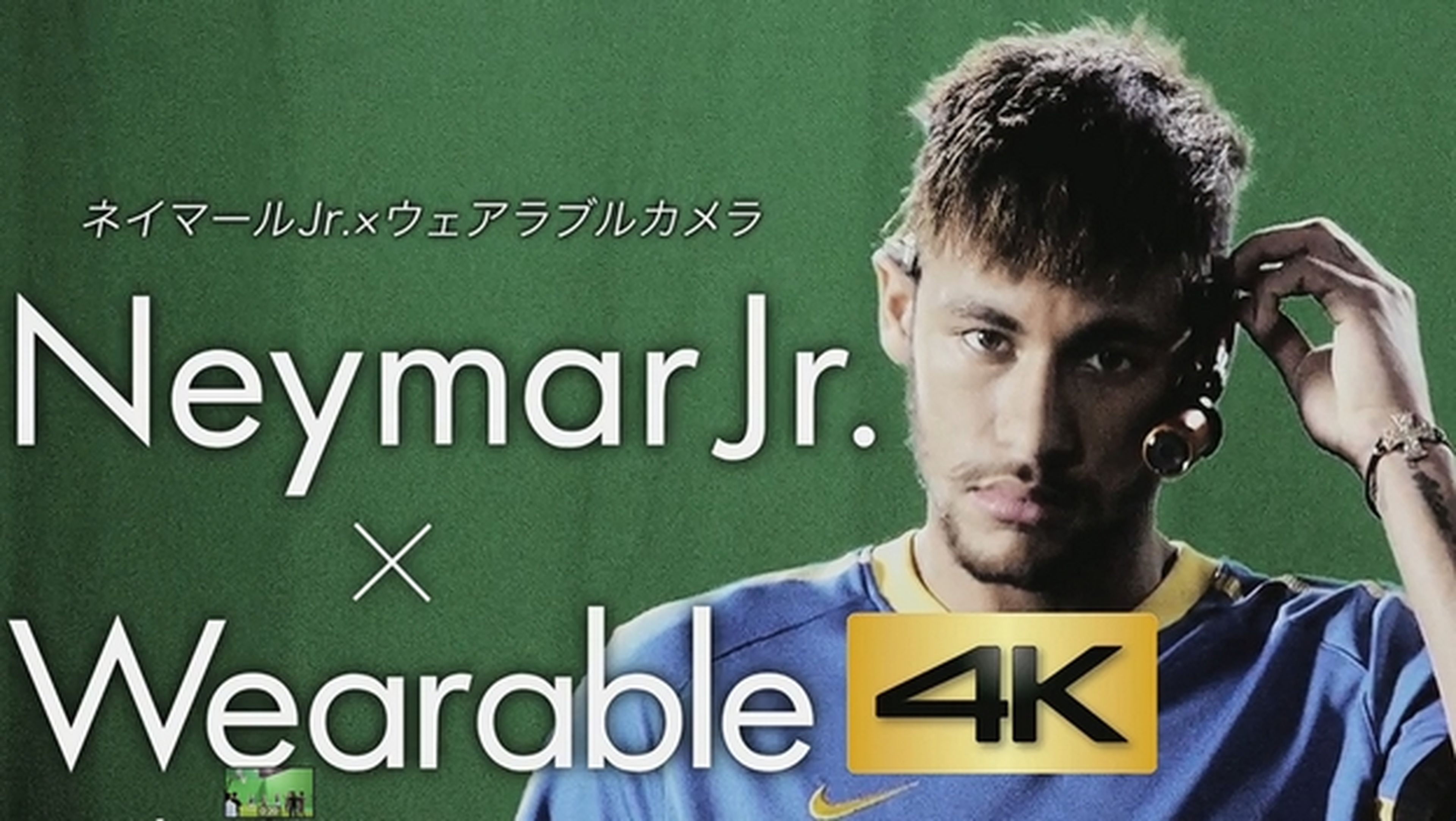 Neymar prueba la primera videocámara wearable con resolución 4K, la Panasonic HX-A500