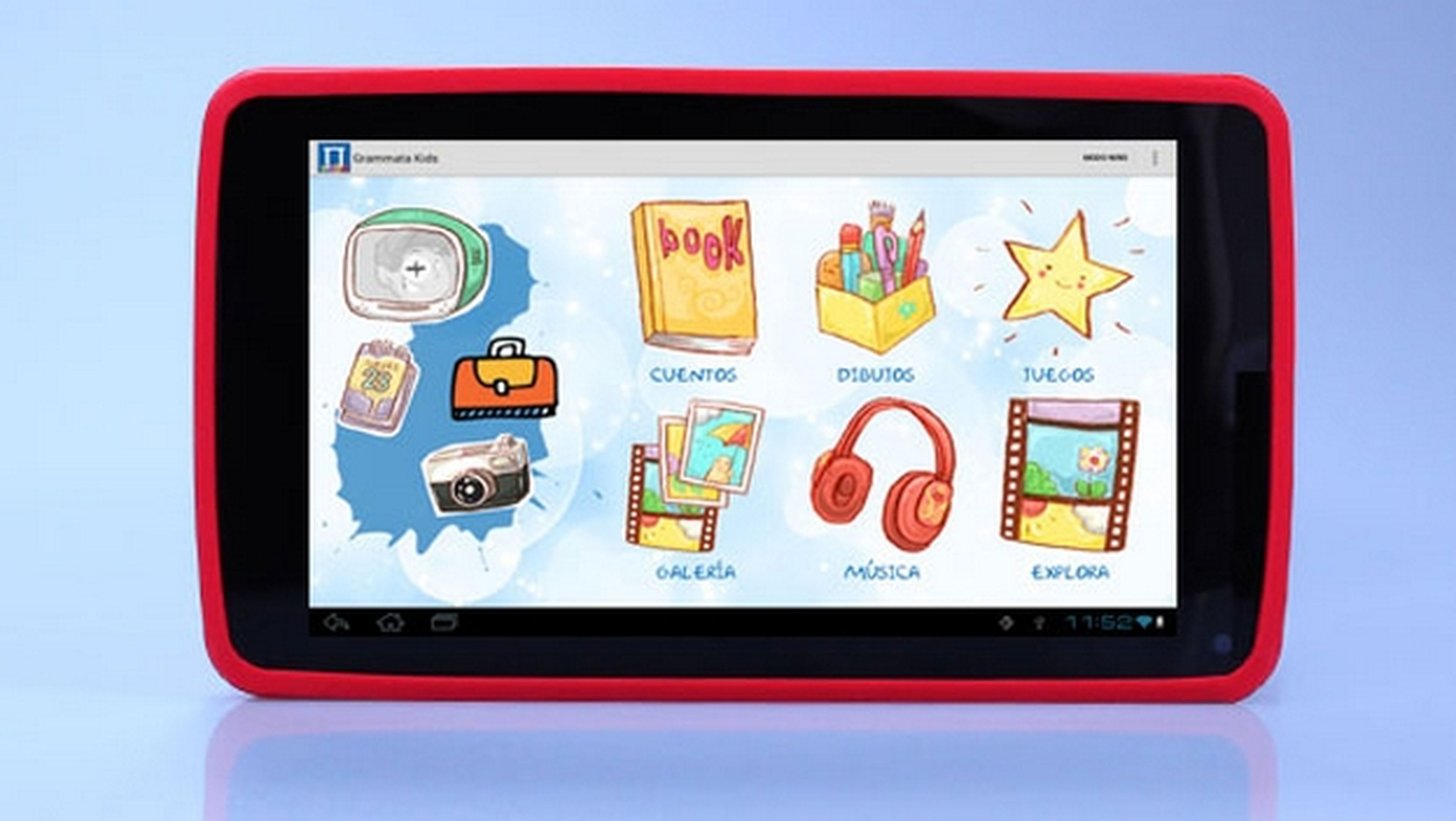 Papyre Pad 716 Kids, un tablet de 7 pulgadas para niños, desarrollada por pedagogos. Con 1300 ebooks gratuitos.