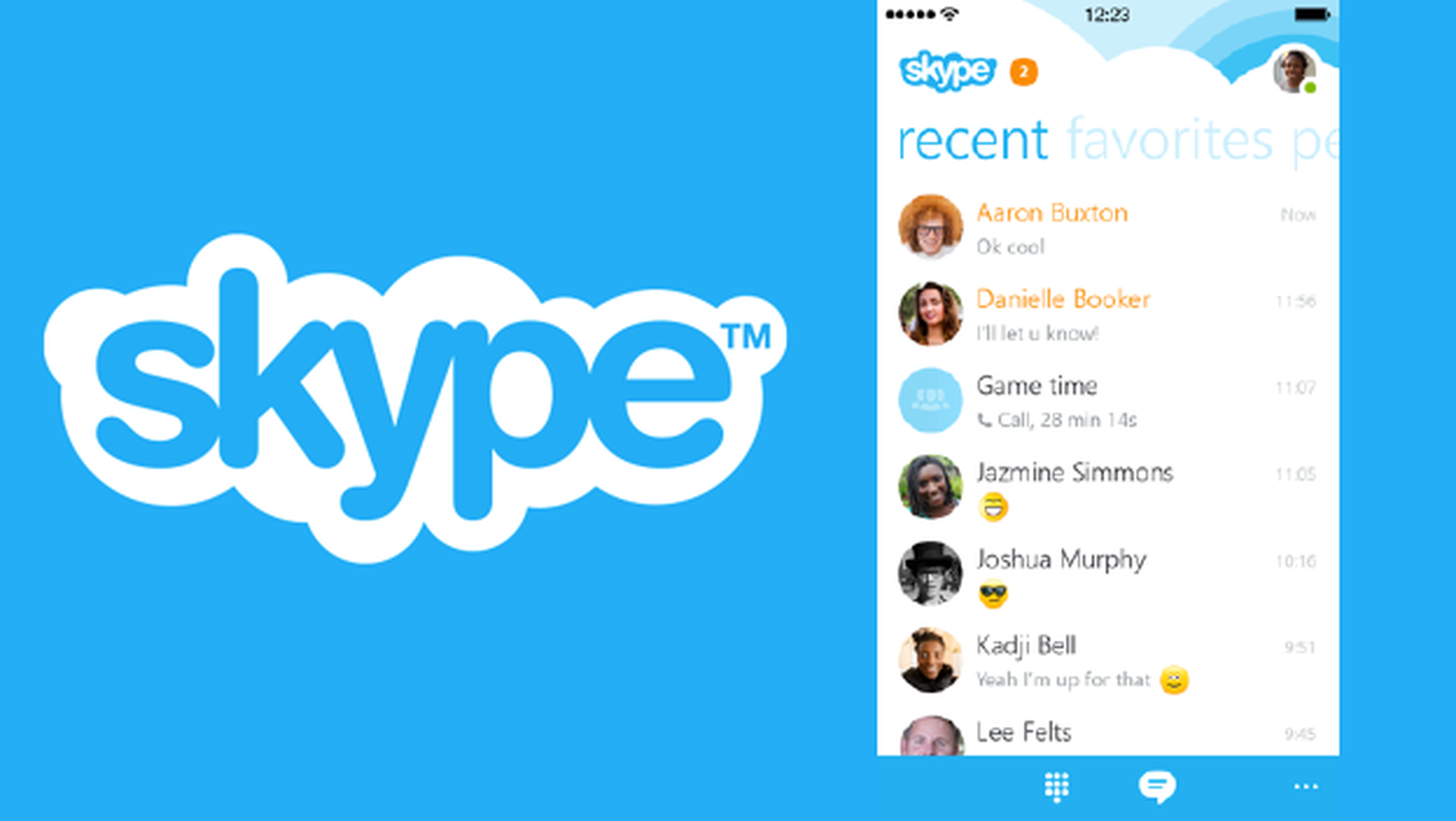 Skype actualiza su app para iPhone