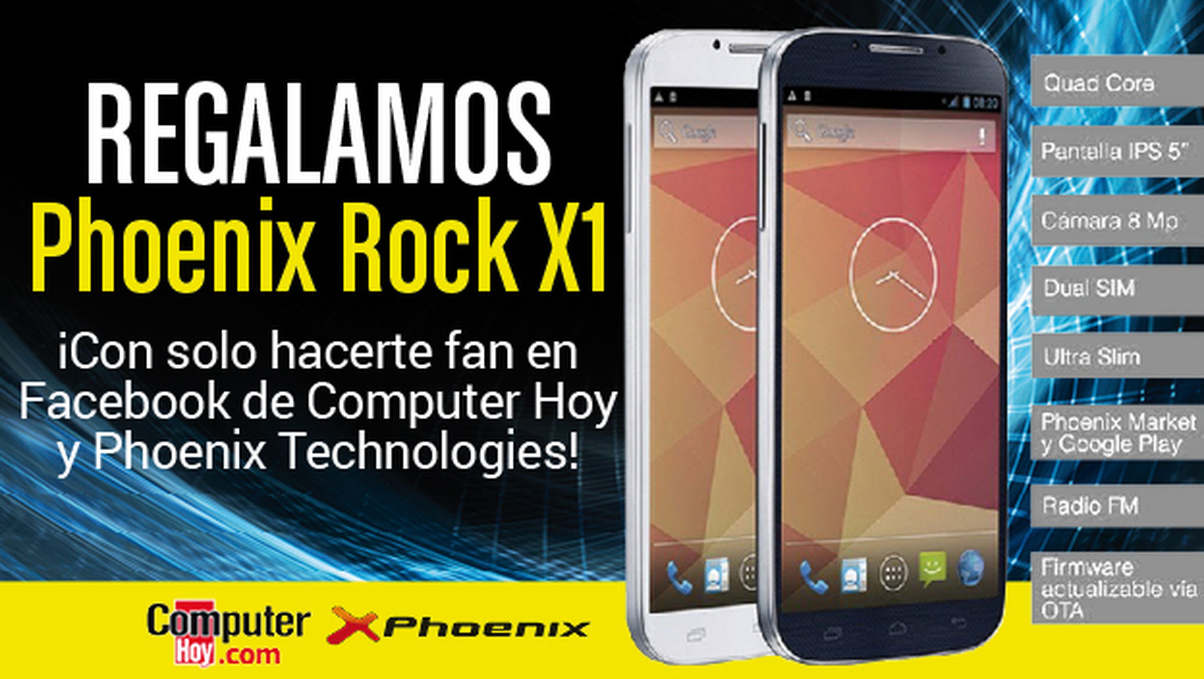 ¡Hazte Fan! Sorteamos un smartphone Phoenix Rock X1