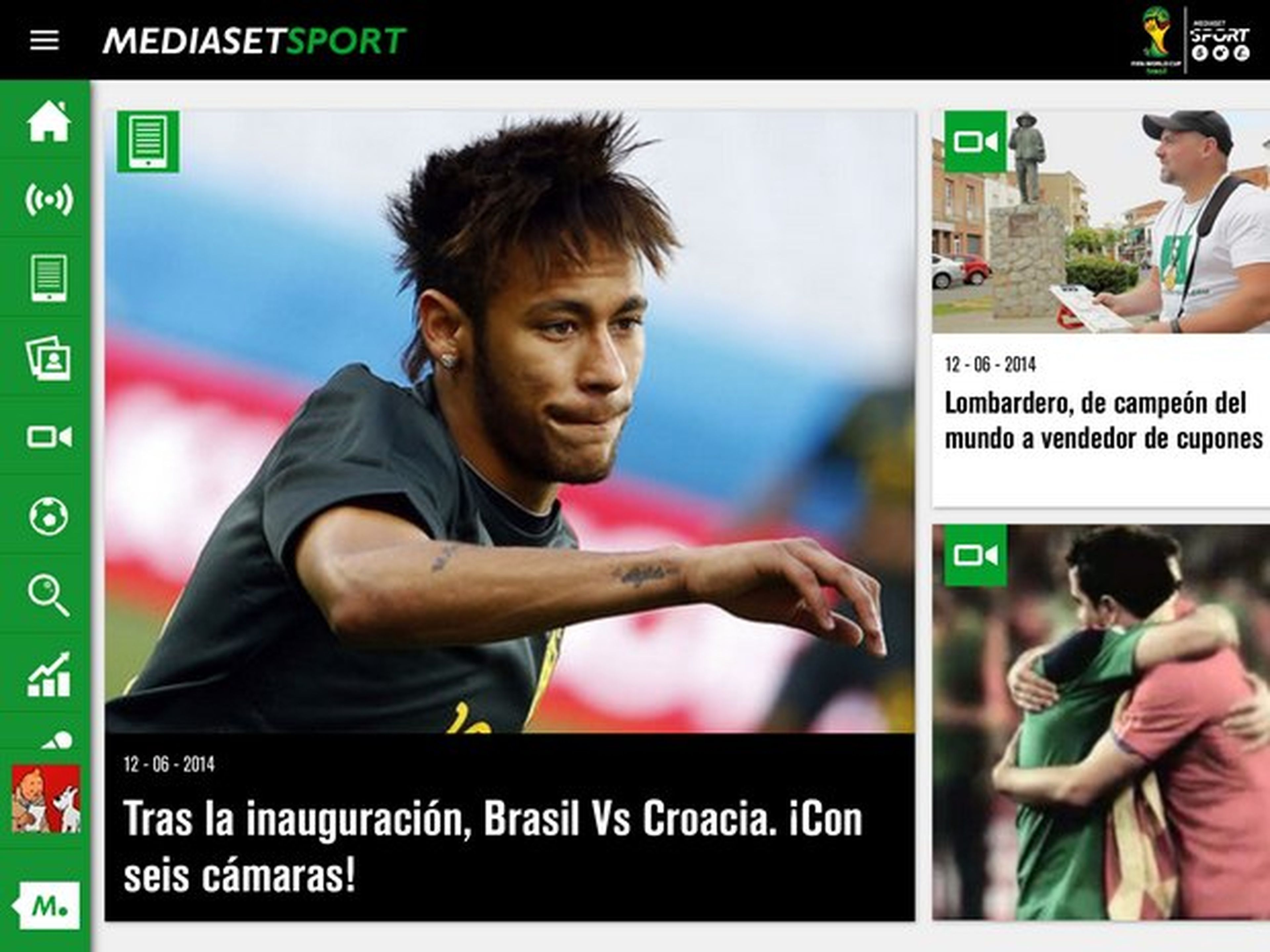 Donde ver online partido del Mundial Brasil Croacia