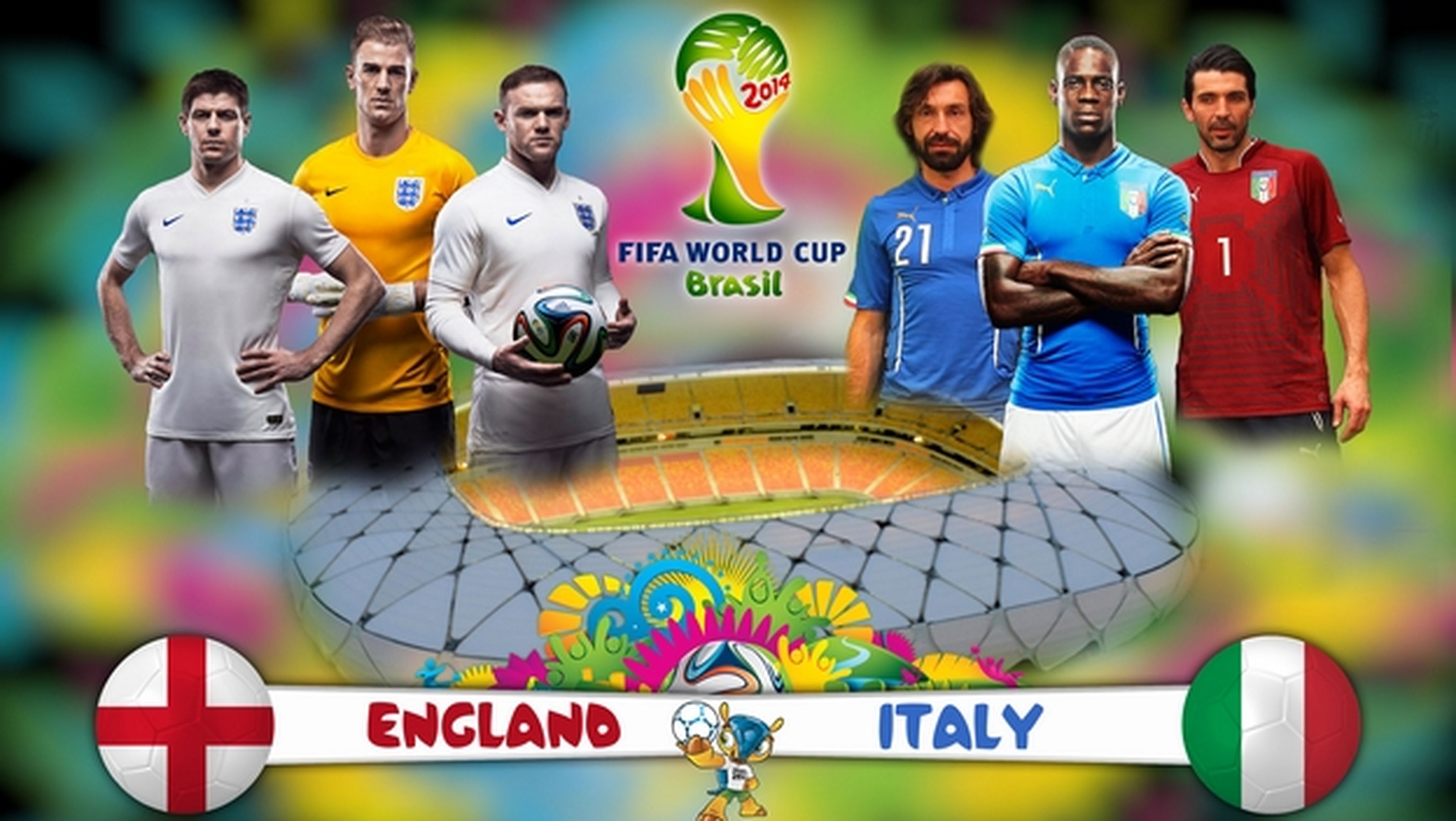 Ver online el partido del Mundial Inglaterra - Italia, gratis y en abierto.