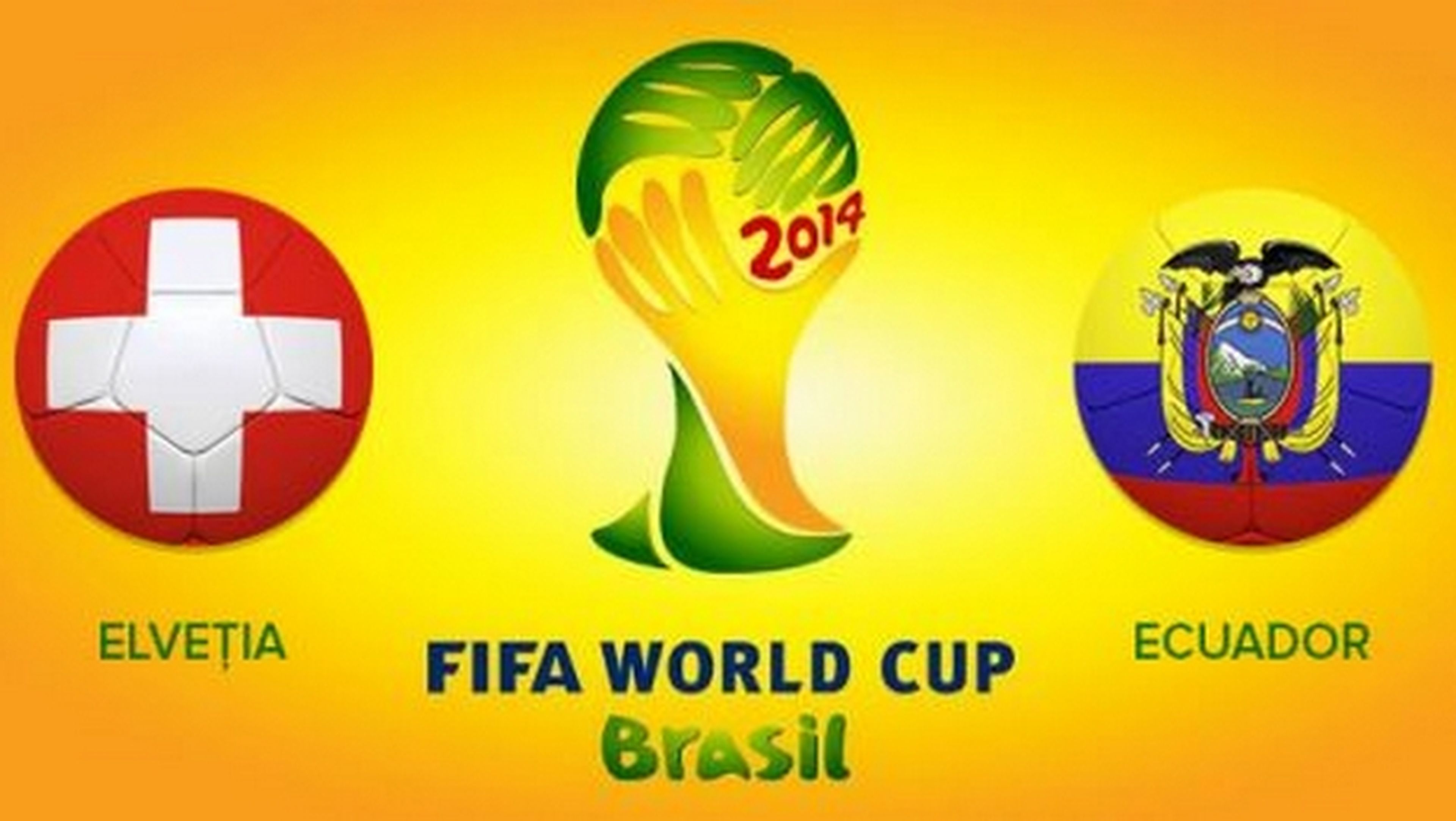 Dónde ver partido del Mundial de Brasil 2014, Suiza Ecuador