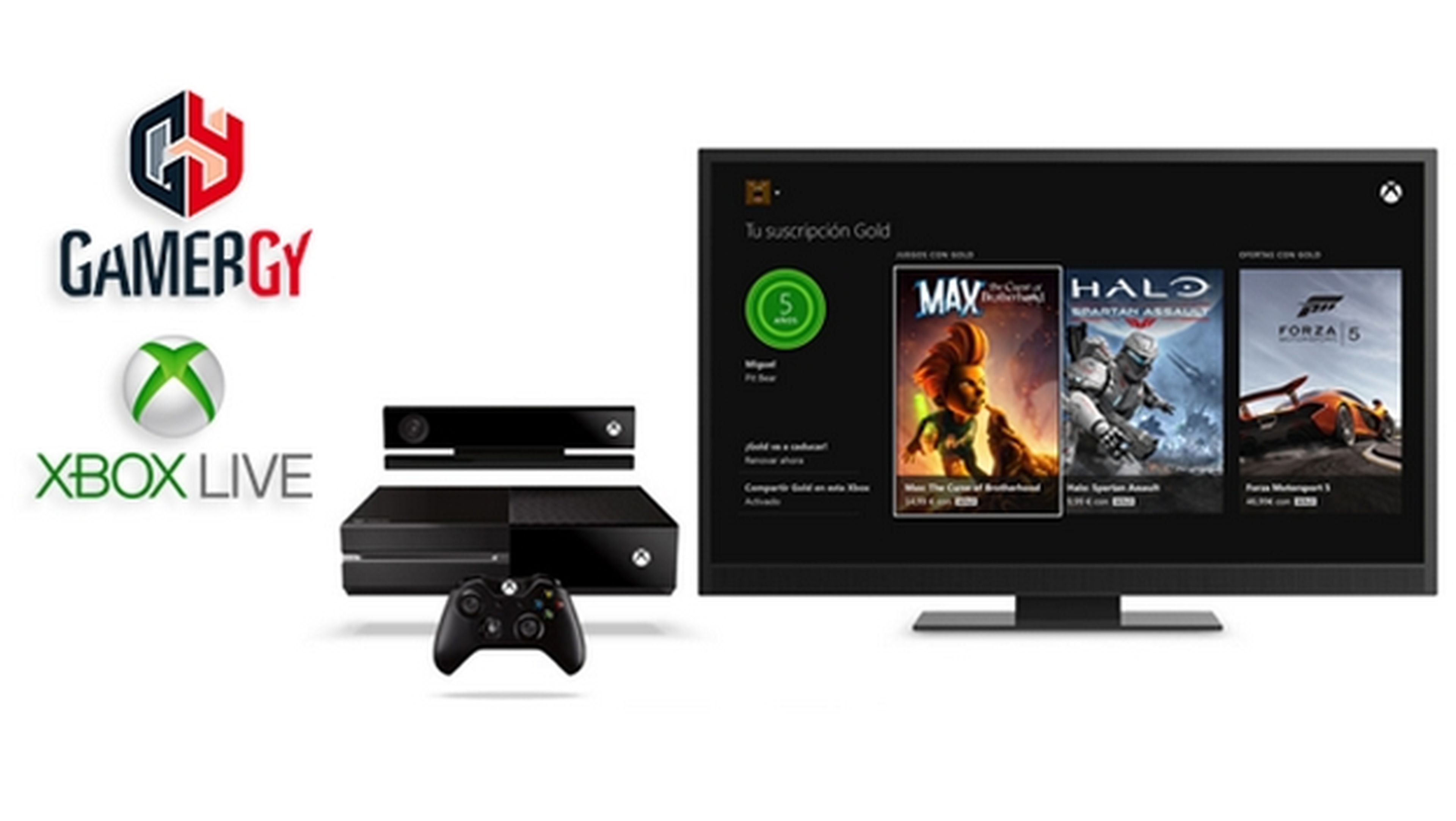 Microsoft y Gamergy ofrecen Xbox Live Gold gratis durante 15 días y juegos gratuitos en Xbox One.