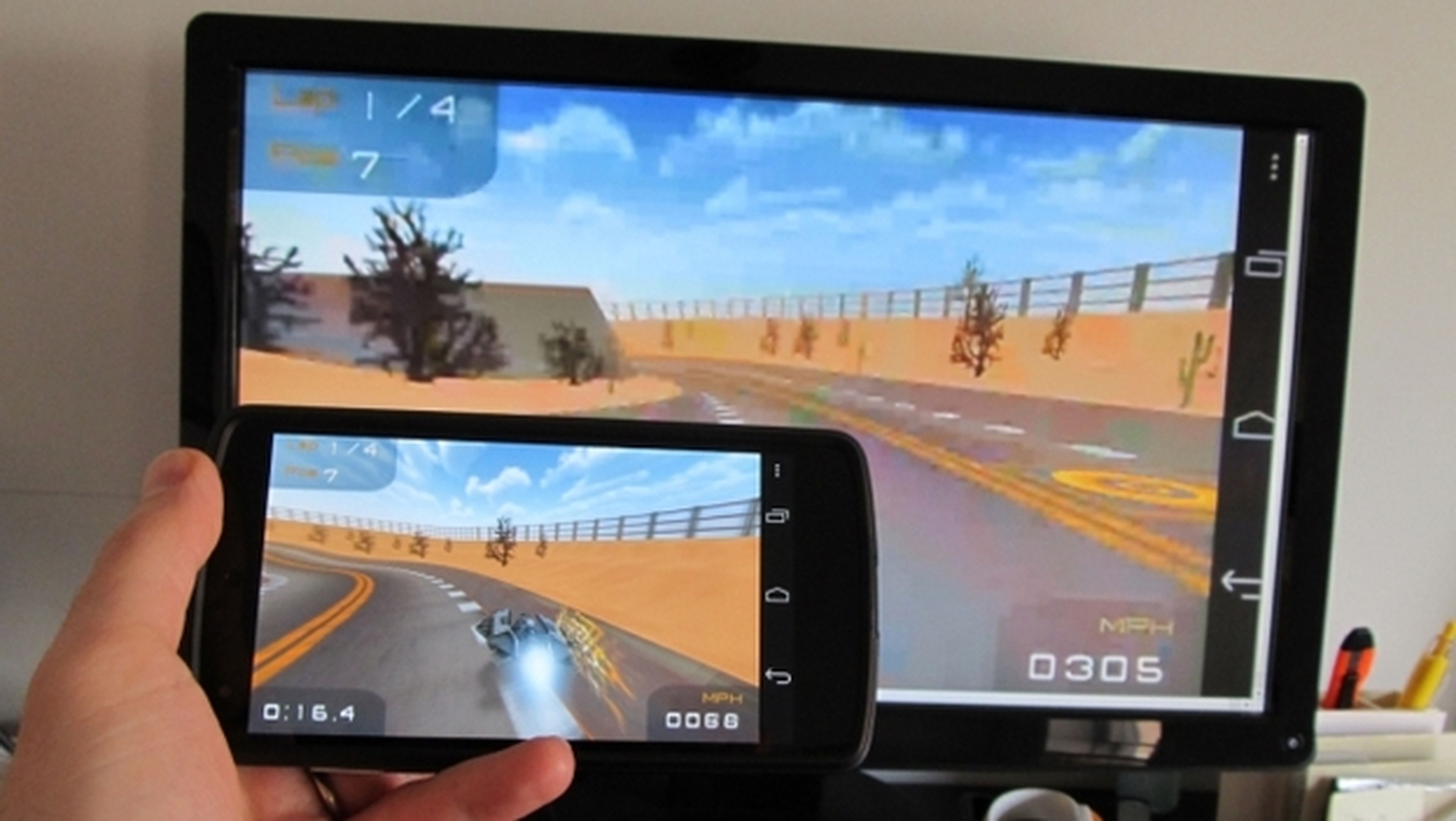 La actualización de Chromecast ya permite hacer mirroring, es decir, duplicar la pantalla de móvil o tablet en el televisor.