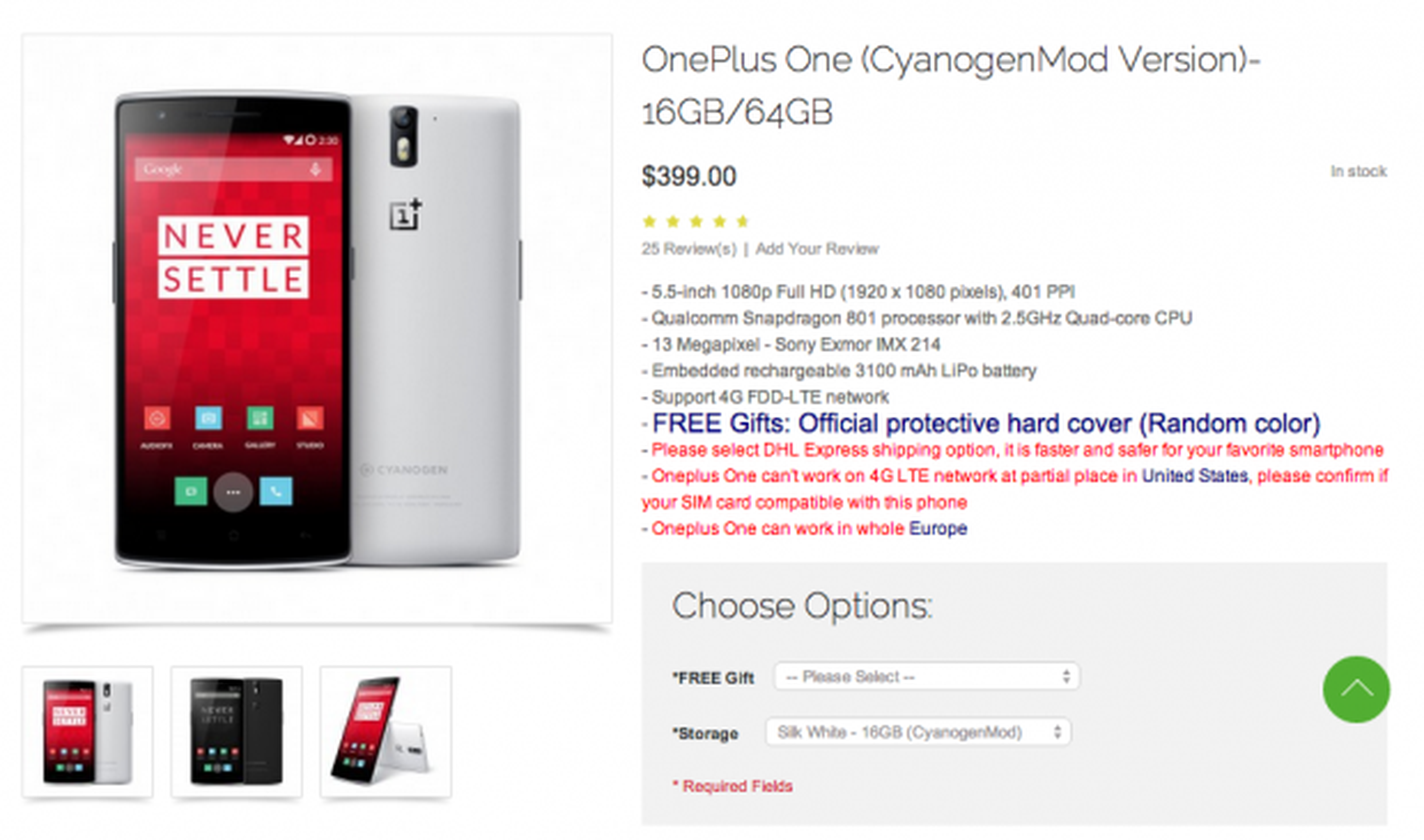 Comprar OnePlus One en OppoMart
