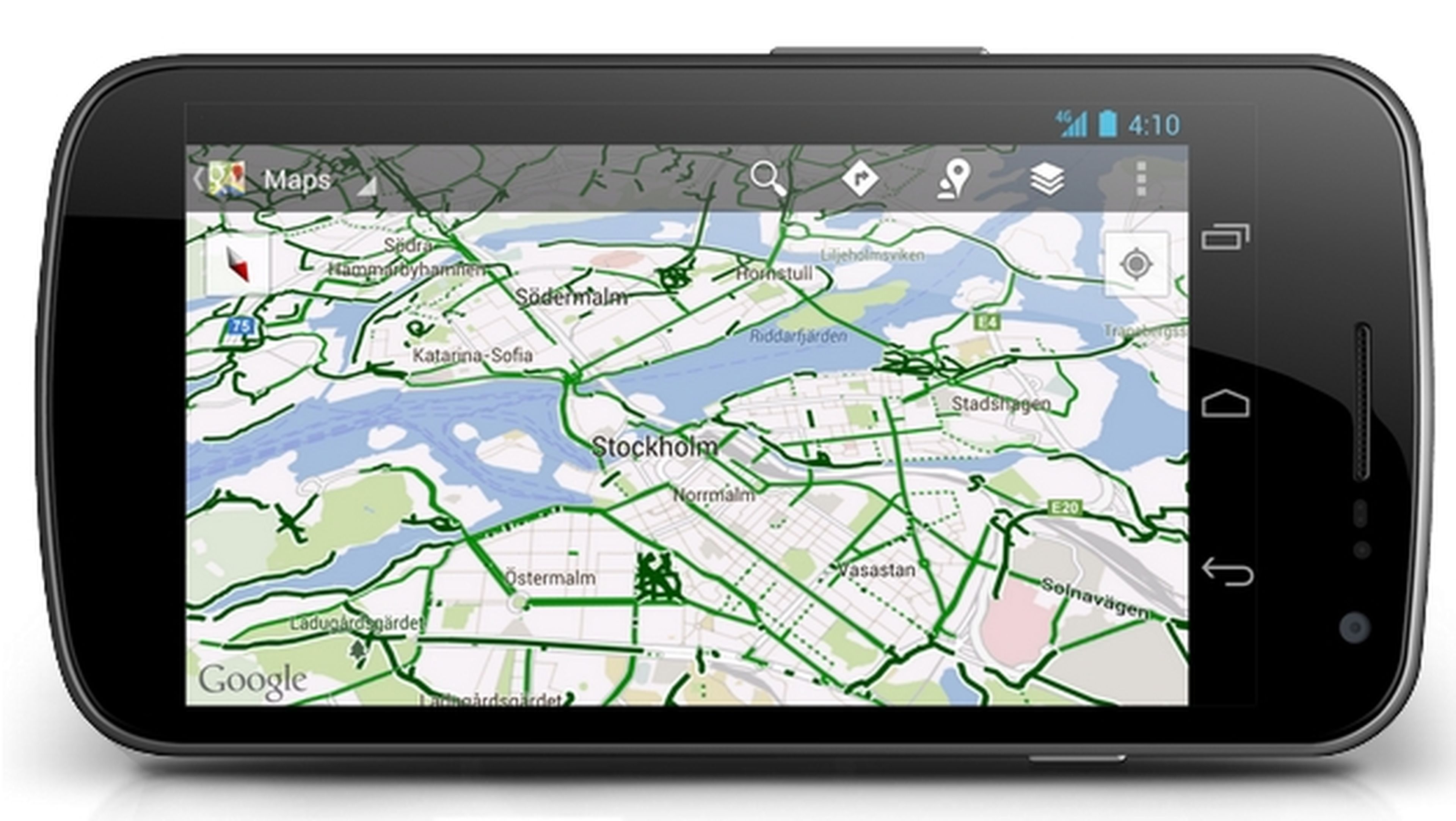 La actualización de Google Maps añade comandos de voz, compatibilidad con Android Wear y nueva info, como la altitud, para bikers.