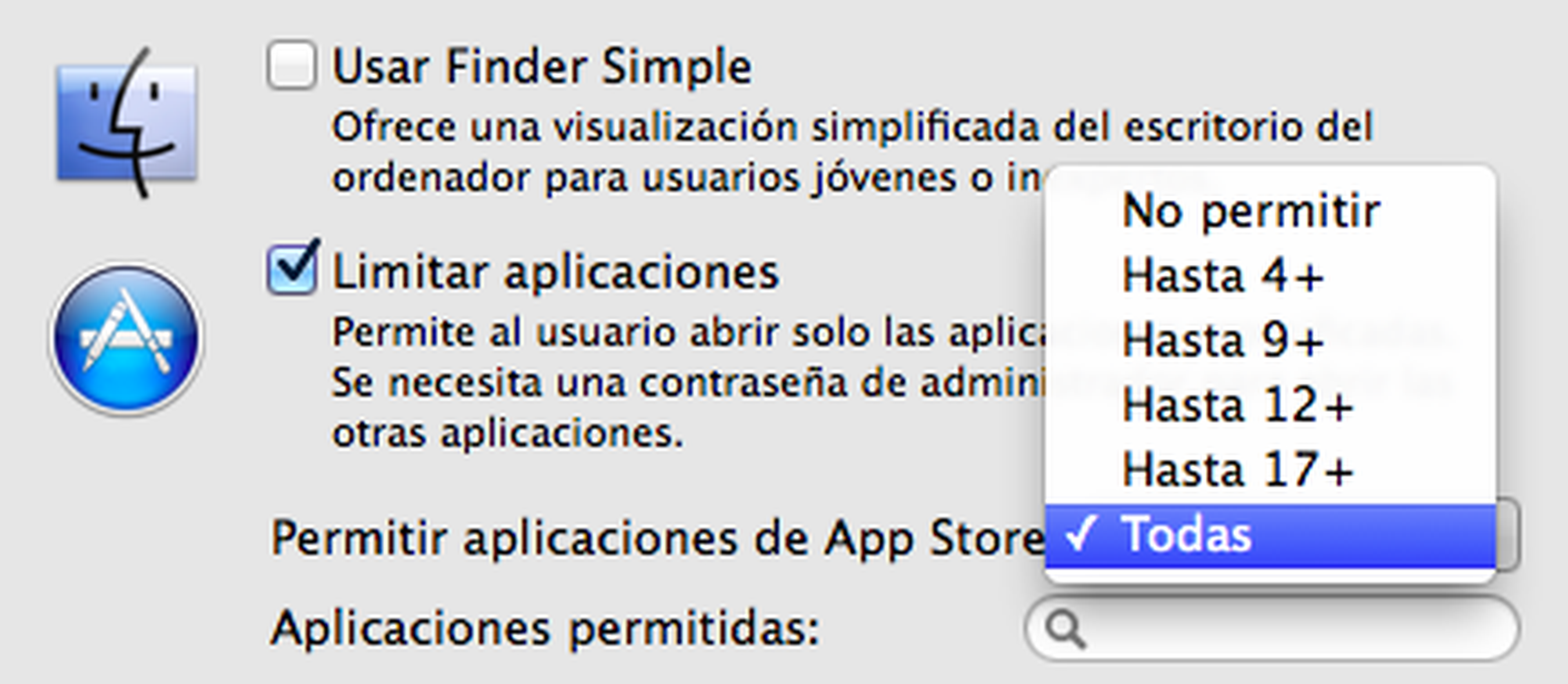 Limitar aplicaciones de la App Store en Mac
