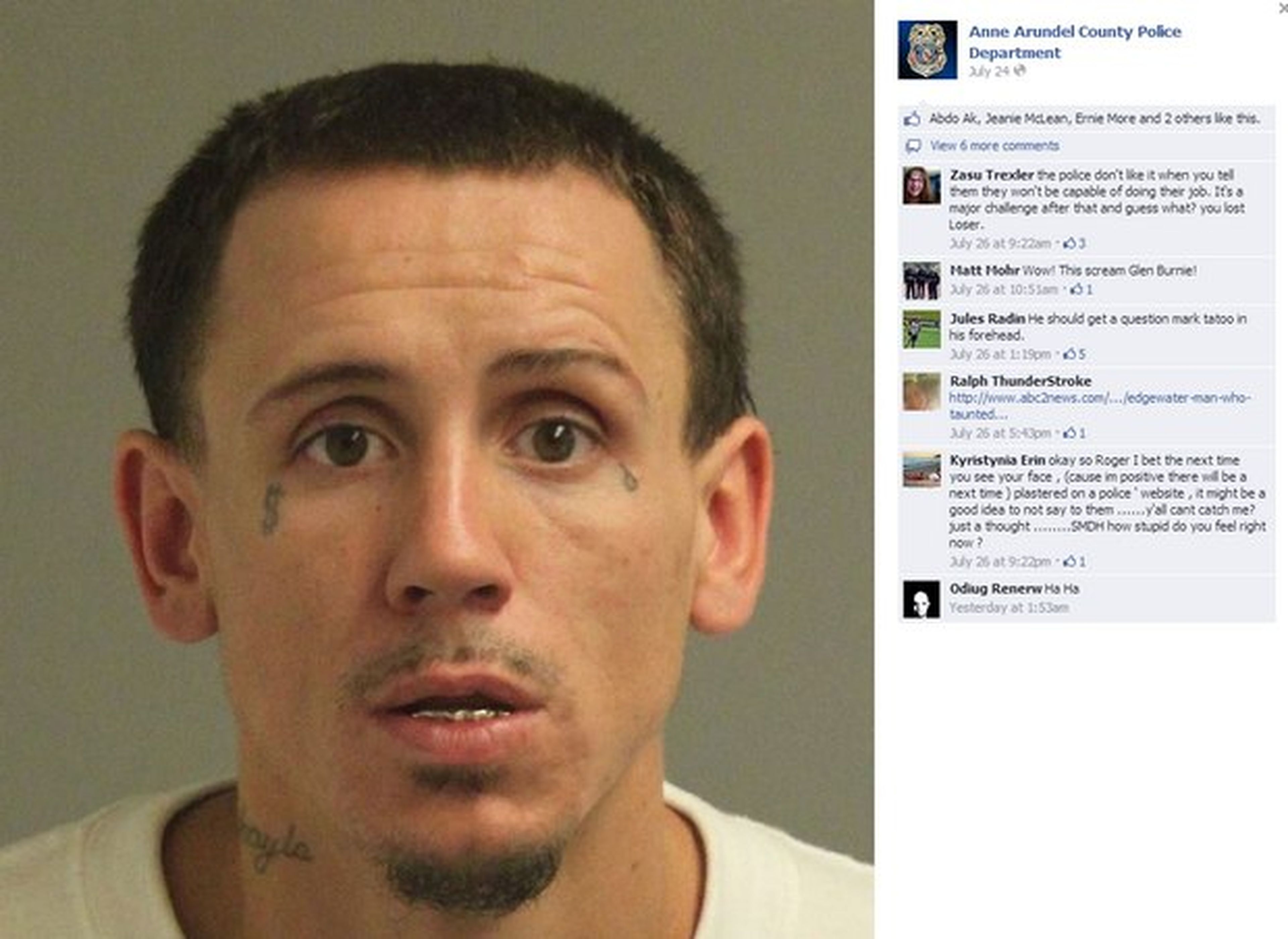 Fugado es detenido tras burlarse de la policía en Facebook
