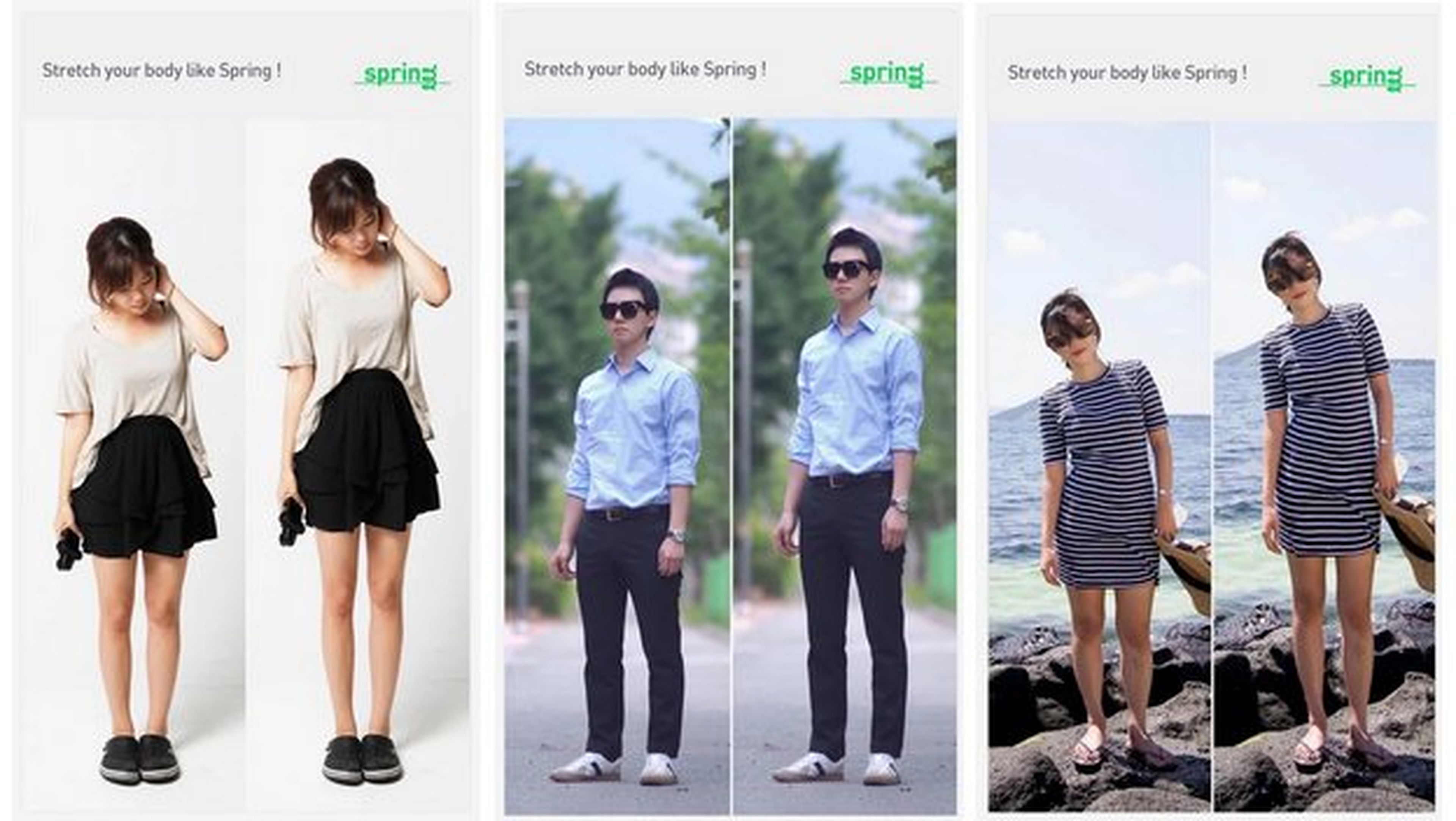 Spring es una app para Android que te ayuda a parecer más alto en las fotos, aumentando la estatura.