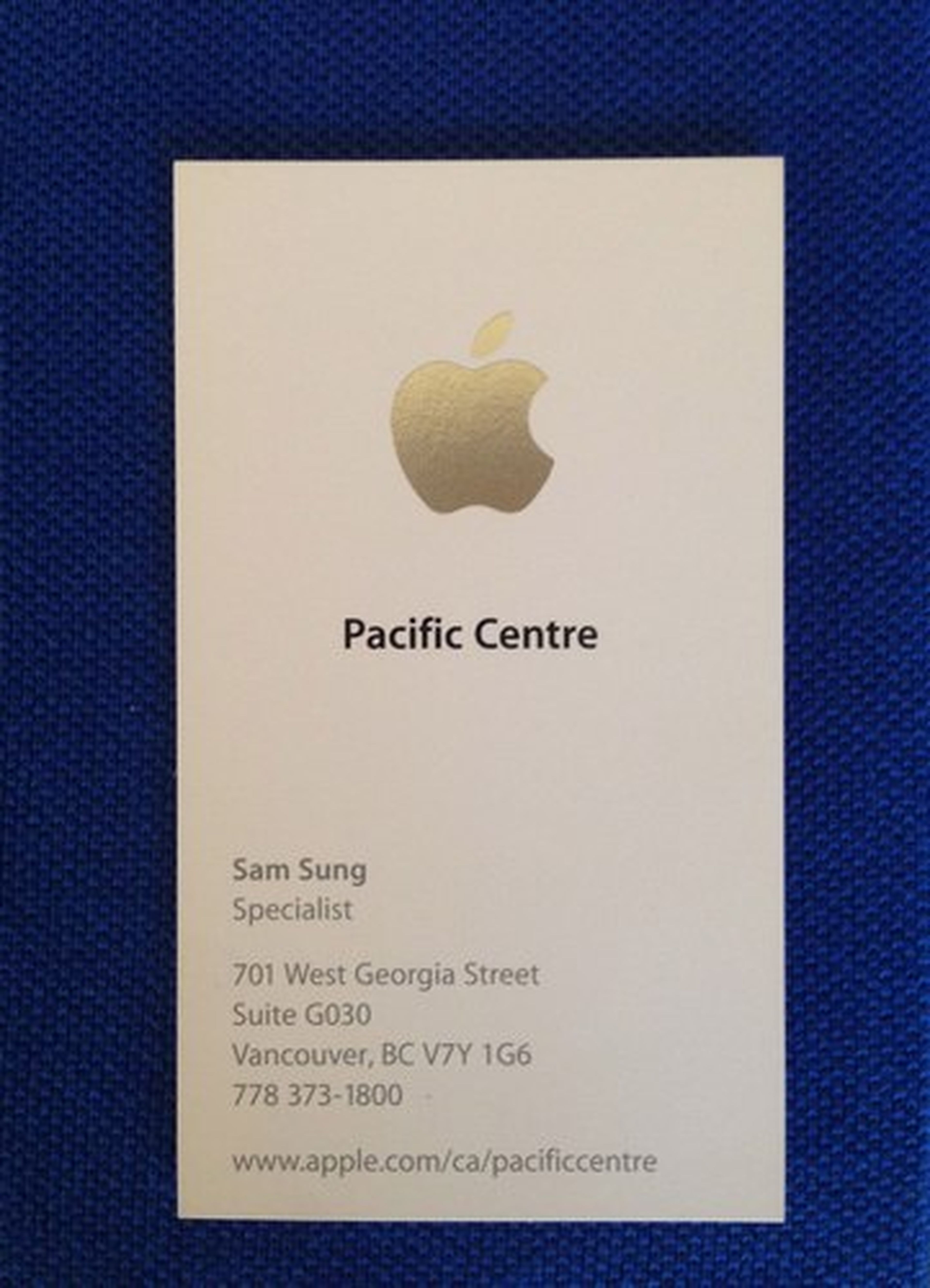 Sam Sung, empleado de Apple