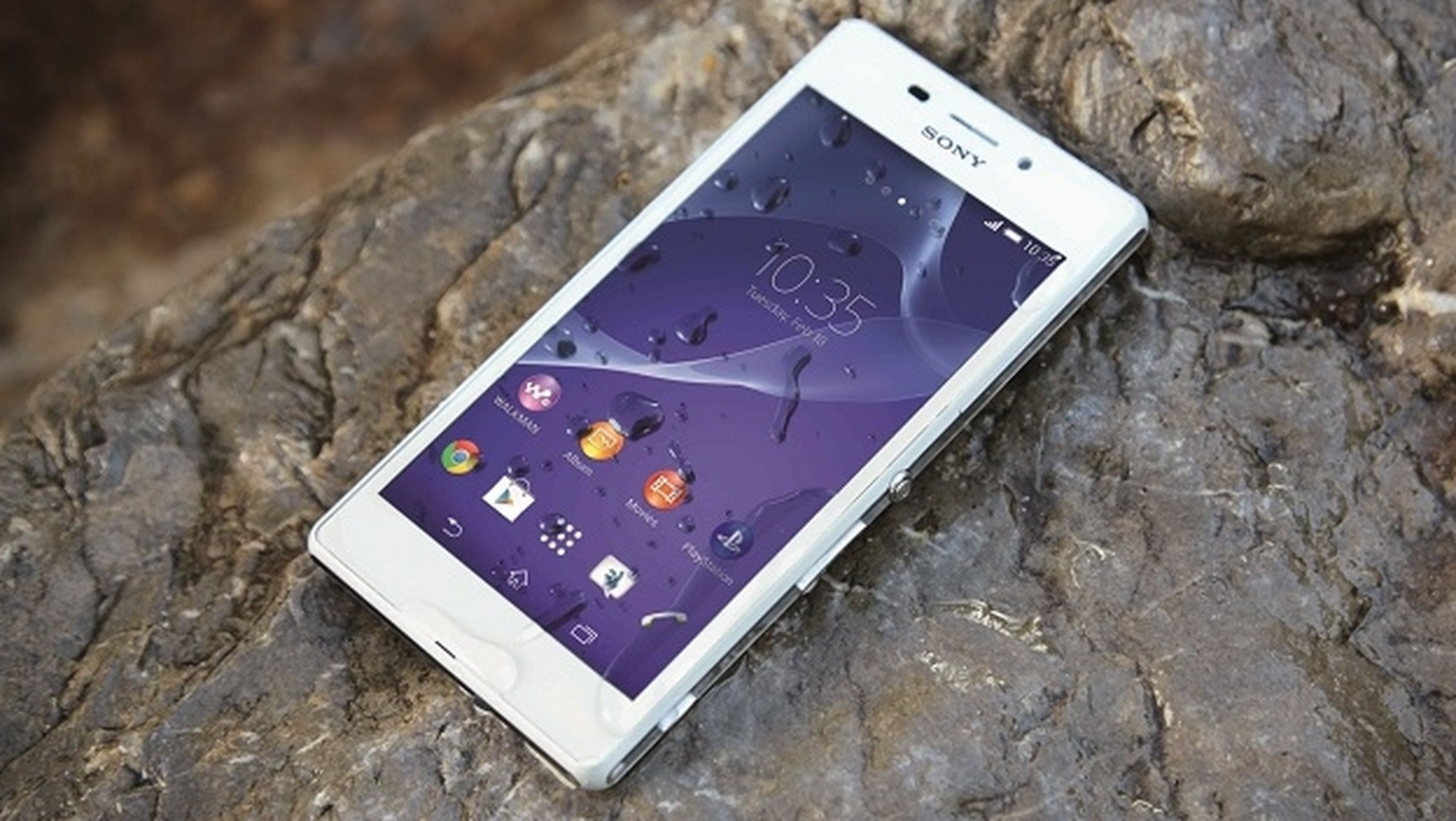 Sony Xperia M2 Aqua, el primer smartphone asequible, de gama media, resistente al agua y al polvo.