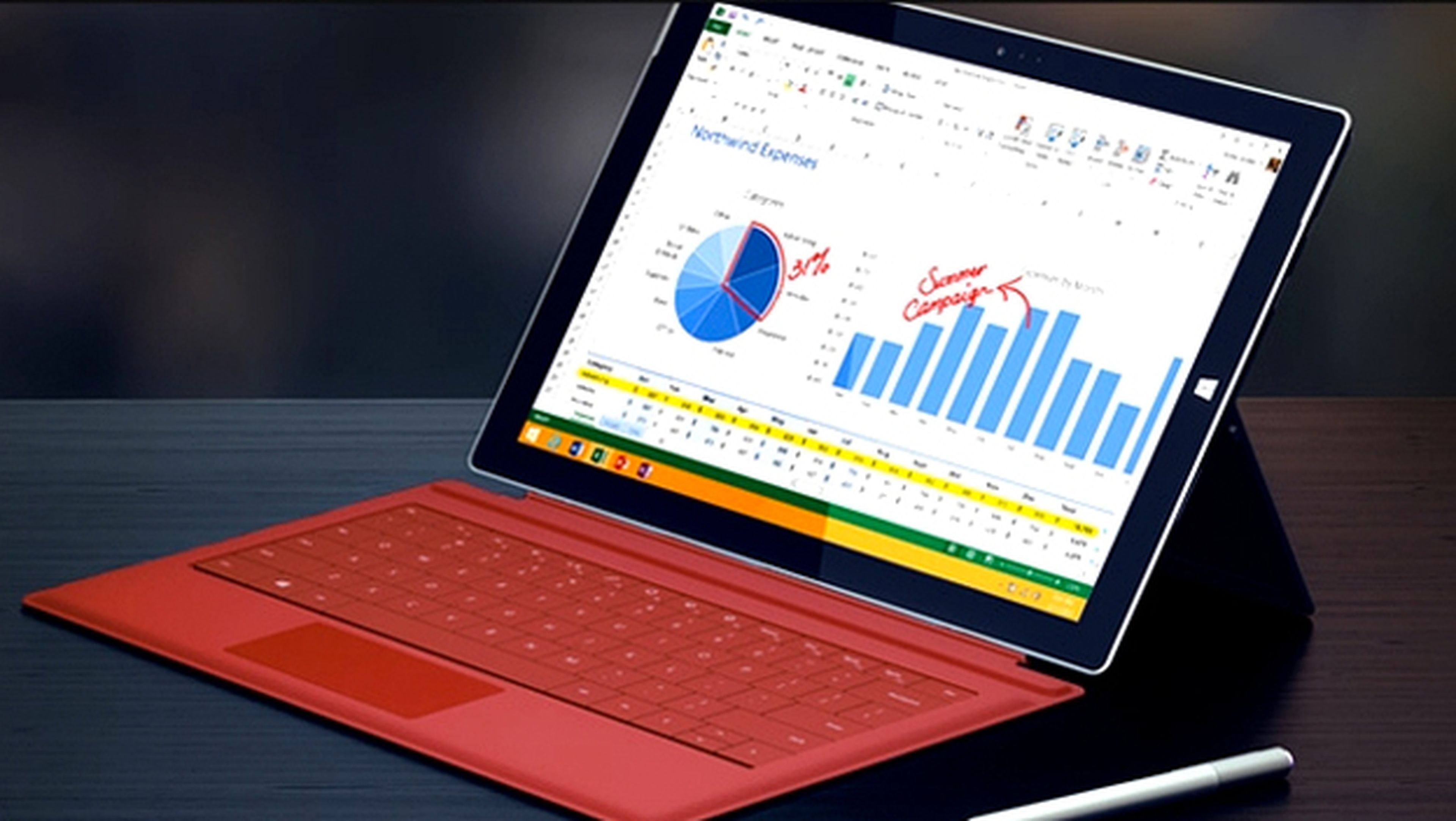 Microsoft Surface Pro 3 tendrá una edición exclusiva en rojo