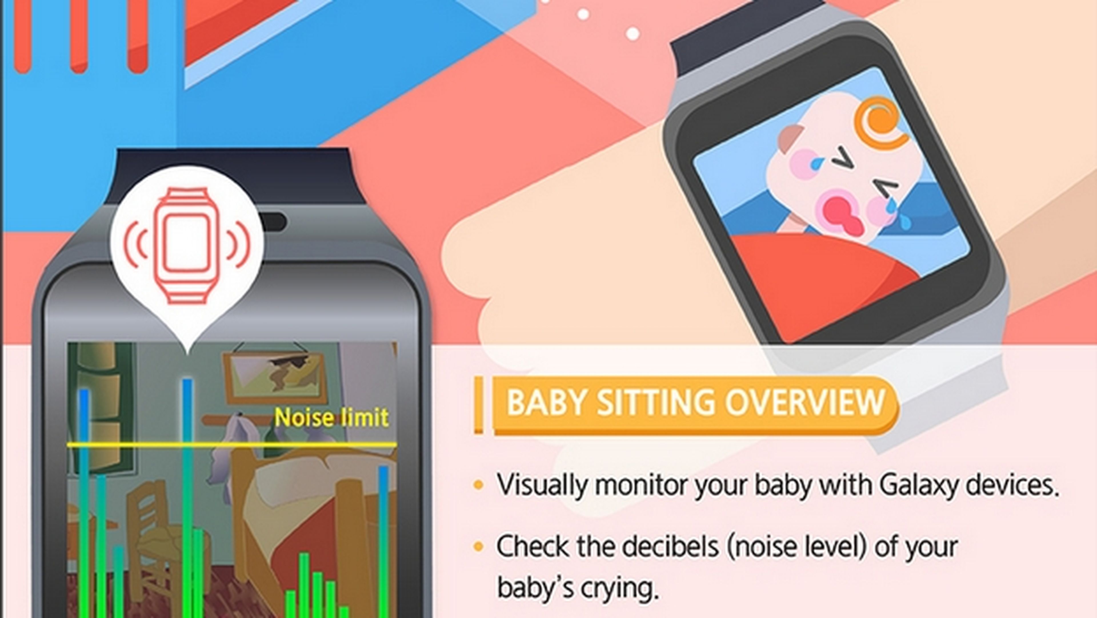 Baby Sitting app para smartwatch de Samsung