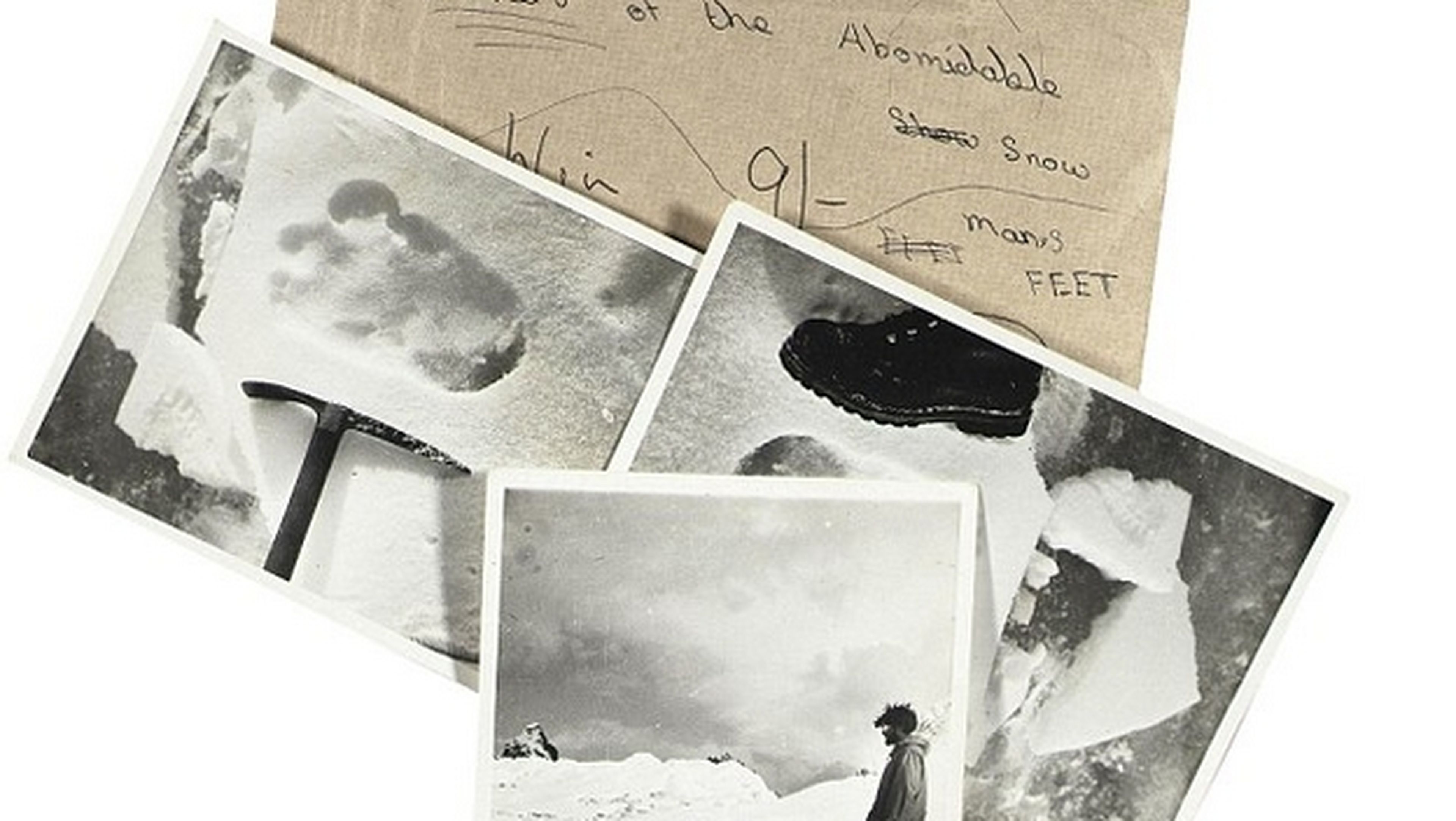 Christie subasta míticas fotos de huellas del Yeti, tomadas en 1951, por 4000€.