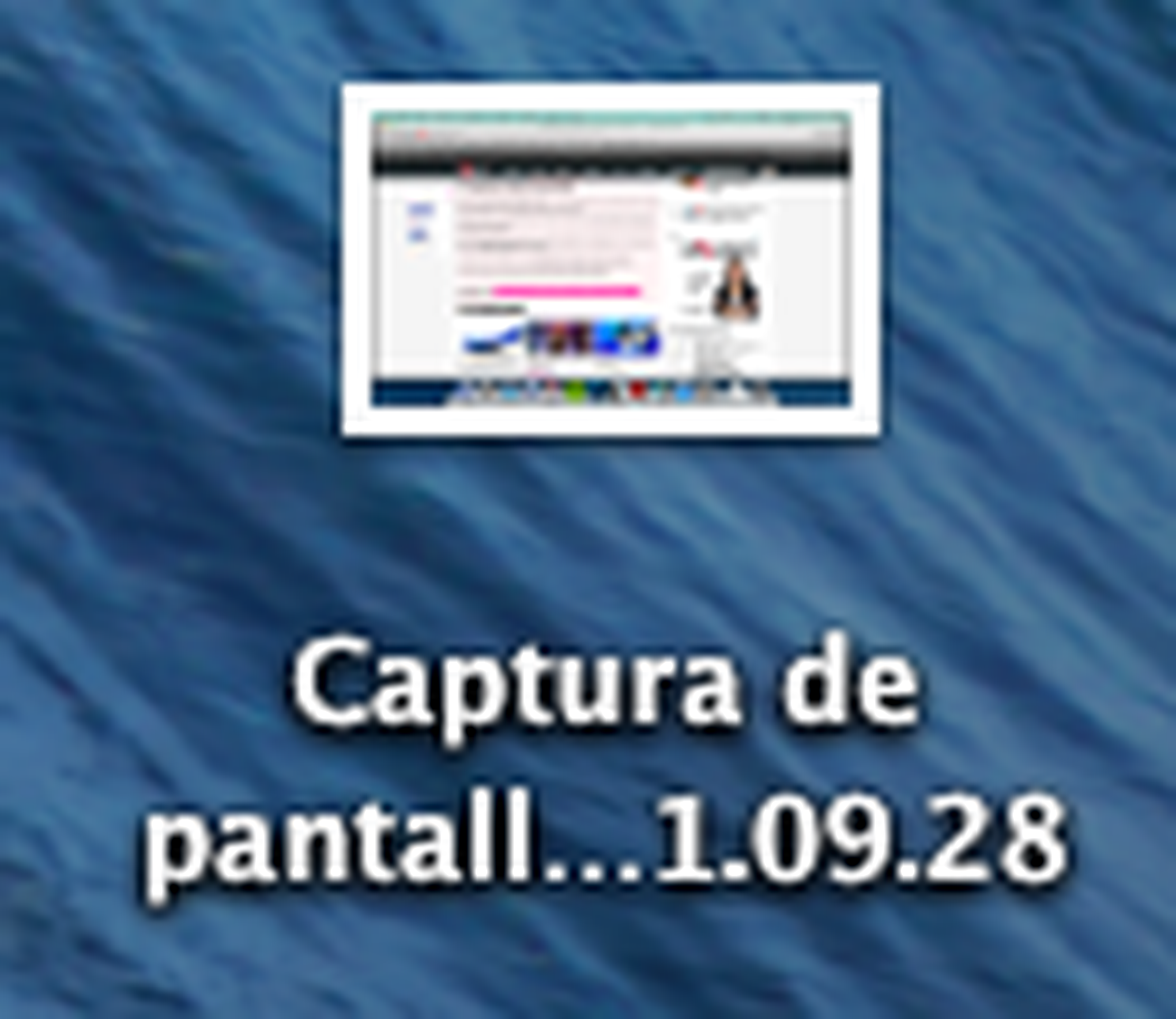 Captura de pantalla en Mac