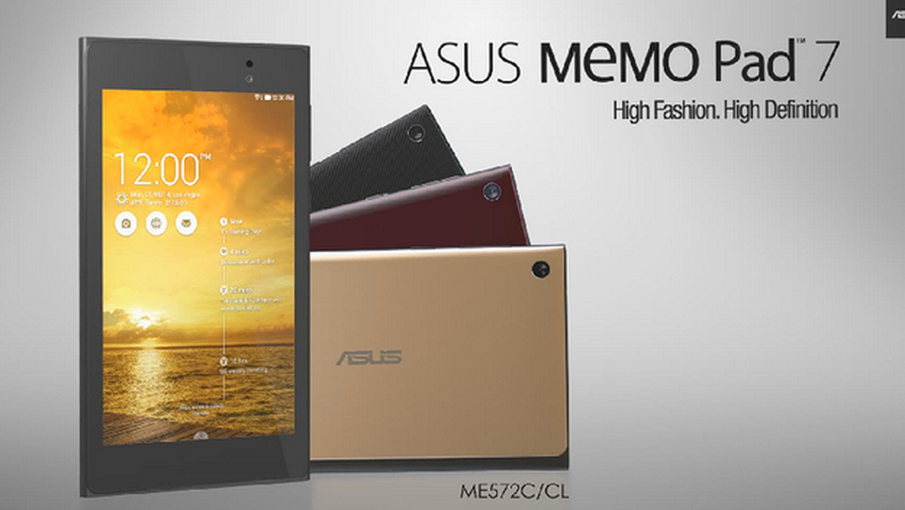 ASUS MeMO Pad 7, tablet de 7 pulgadas de 64 bits en IFA 2014.