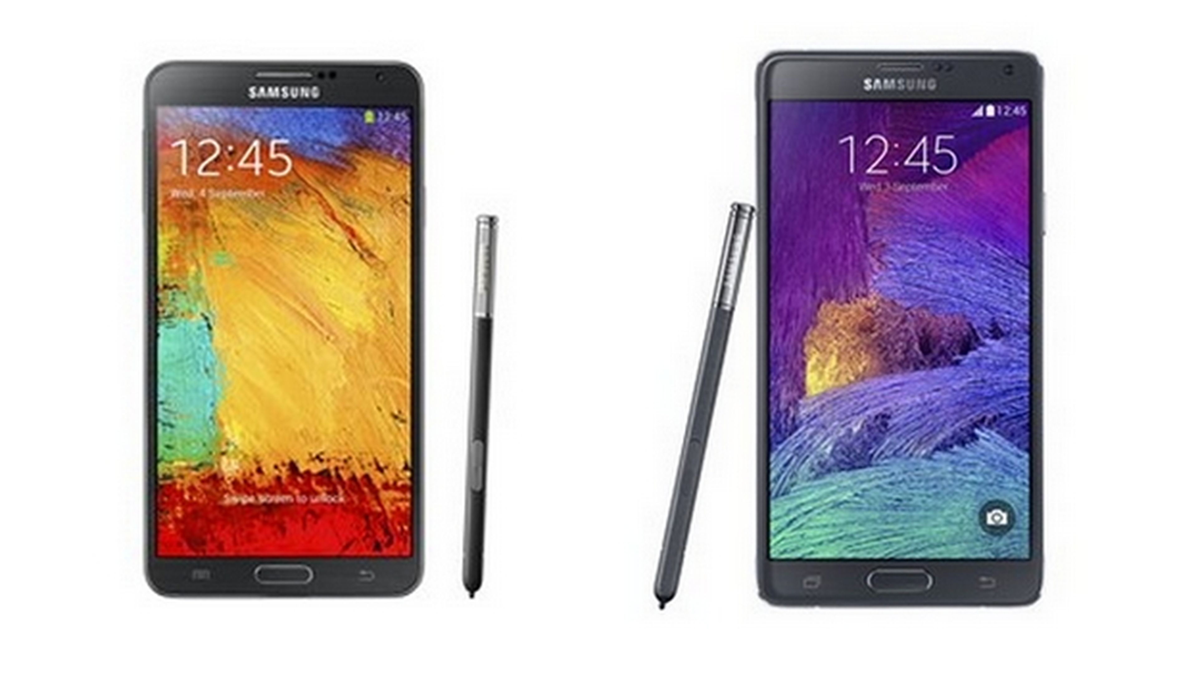 Samsung Galaxy Note 4, comparativa con el Galaxy Note 3
