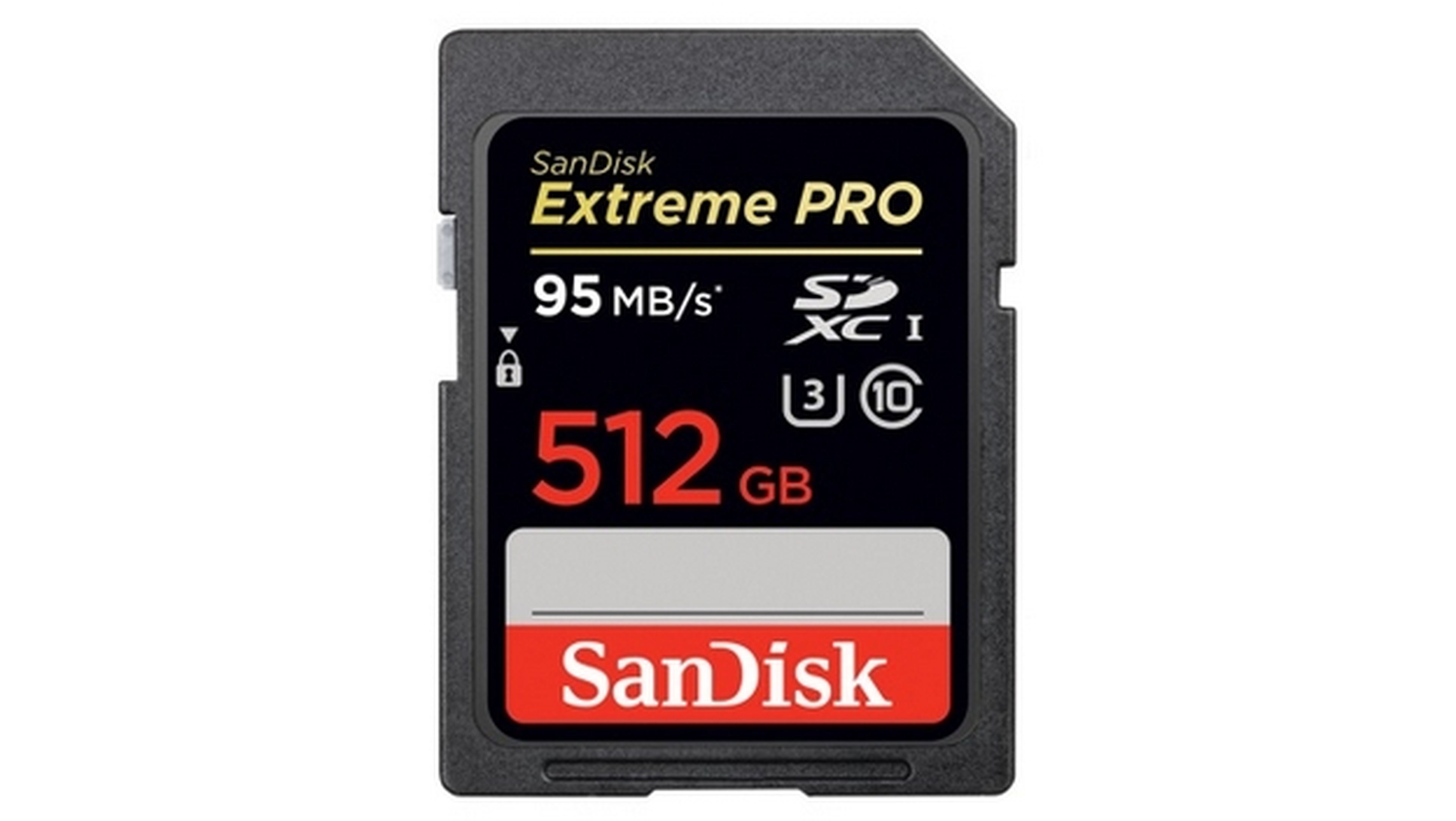 SanDisk lanza tarjeta SD de 512 GB para vídeo en formato 4K.