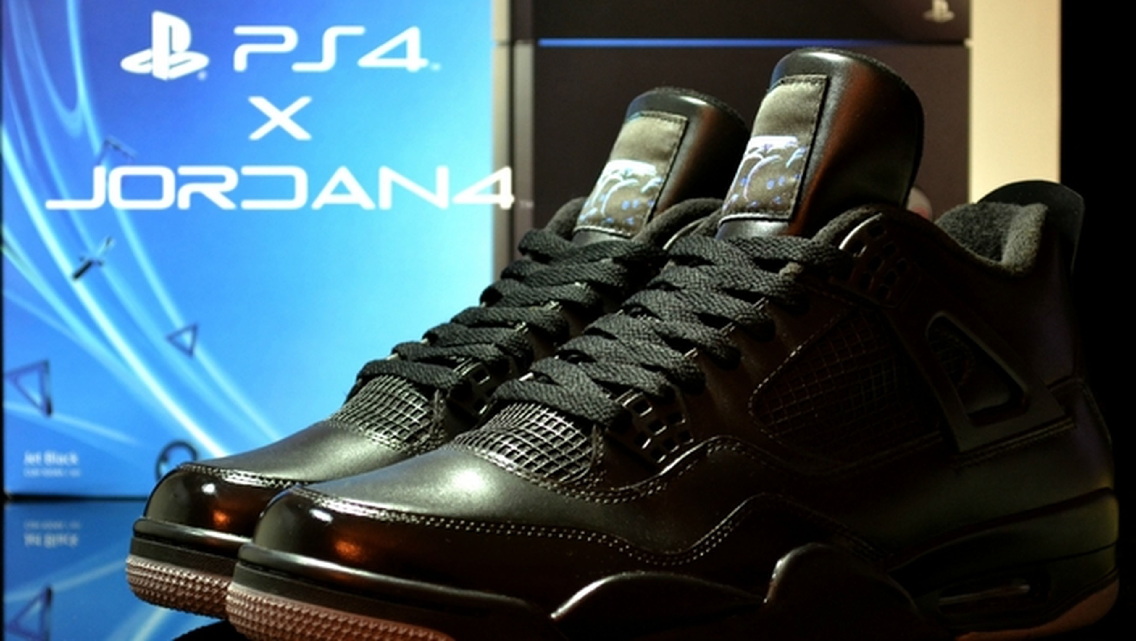 Crean unos sneakers, unas zapatillas deportivas Air Jordan PS4 tuneadas, con puerto HDMI.