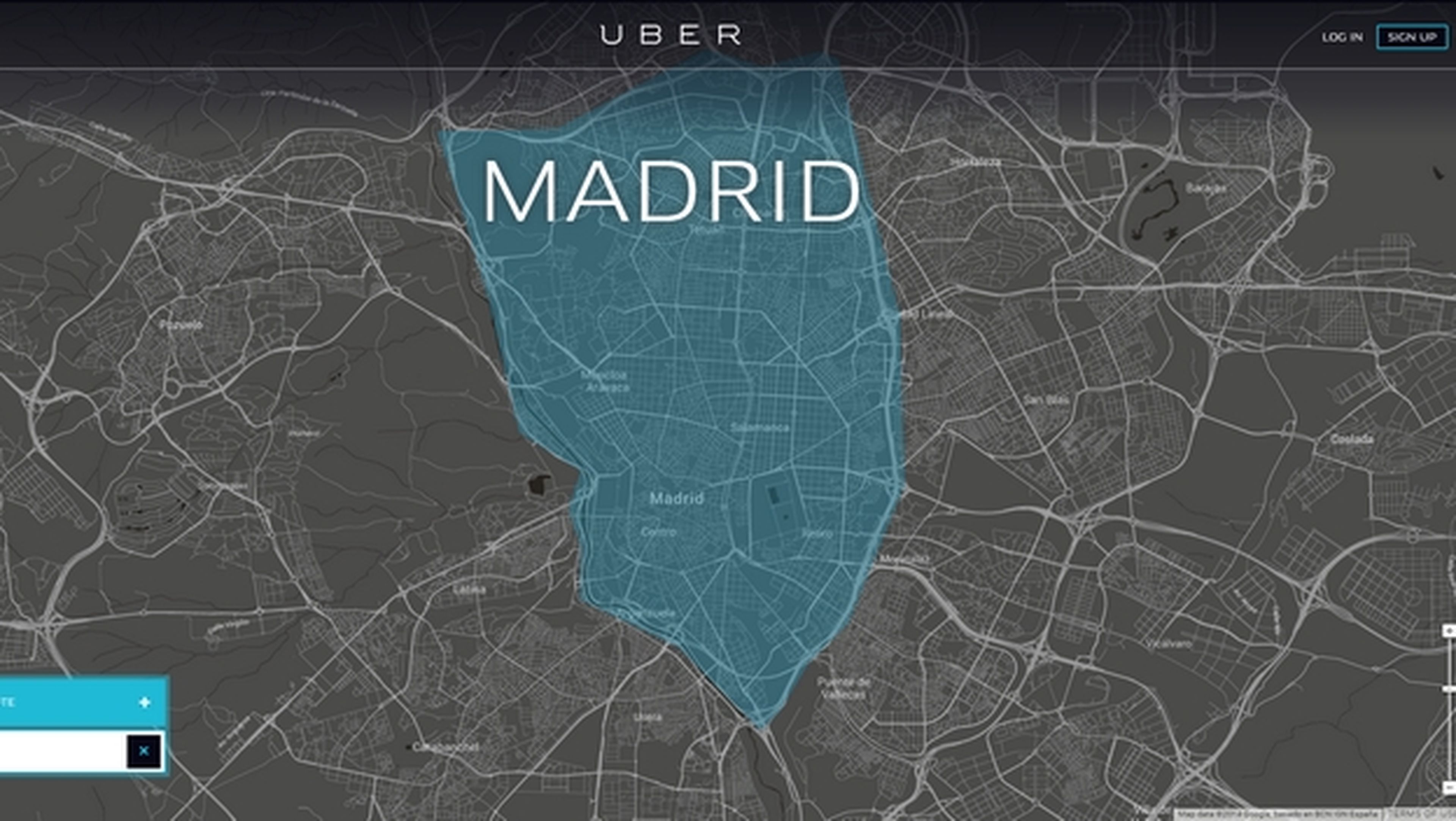 Uber se estrena en Madrid con protestas y amenaza de huelga de los taxistas.