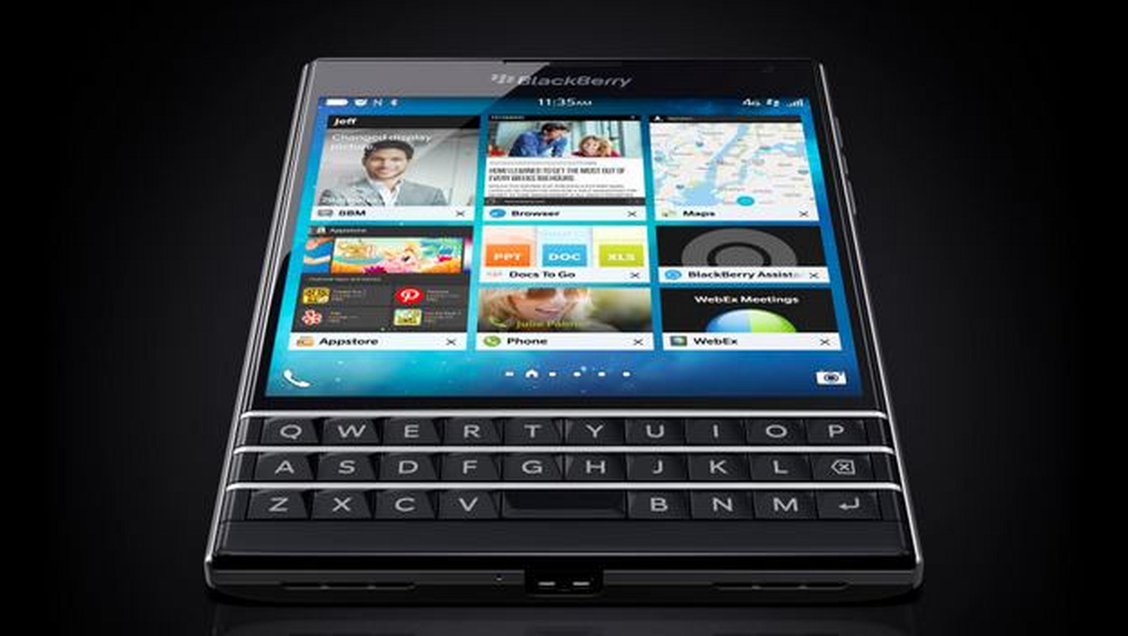 BlackBerry Passport presentado, la leyenda se renueva con una pantalla cuadrada y teclado físico.