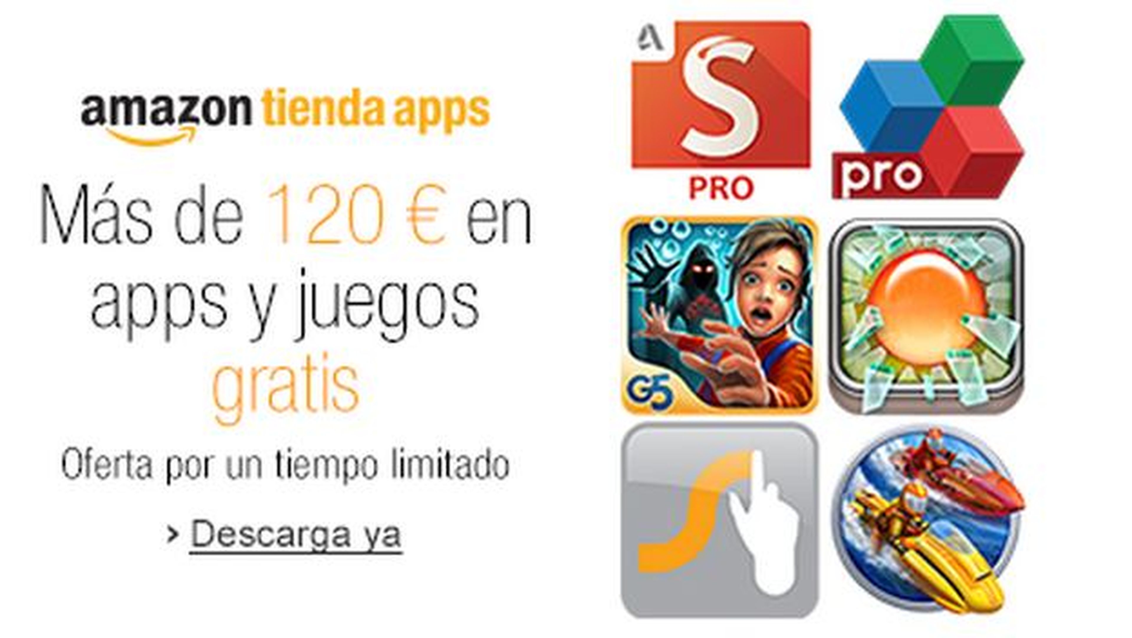 Amazon España, a través de su Tienda de Apps, regala apps y juegos Android de pago, gratis, por valor de 120€ ¡Corre!